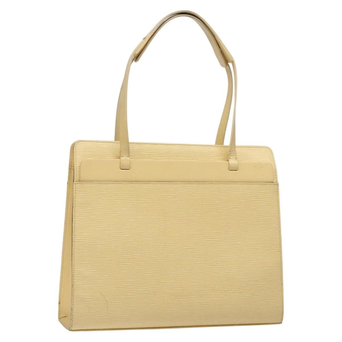 LOUIS VUITTON Epi Croisette PM Tote Bag Vanilla M5249a