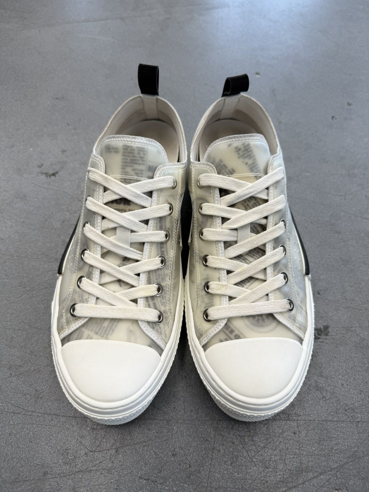 Dior Dior Daniel Ansham Newspaper Two Tone Oblique Mesh Low Top Size US 7 / EU 40 - 4 Thumbnail