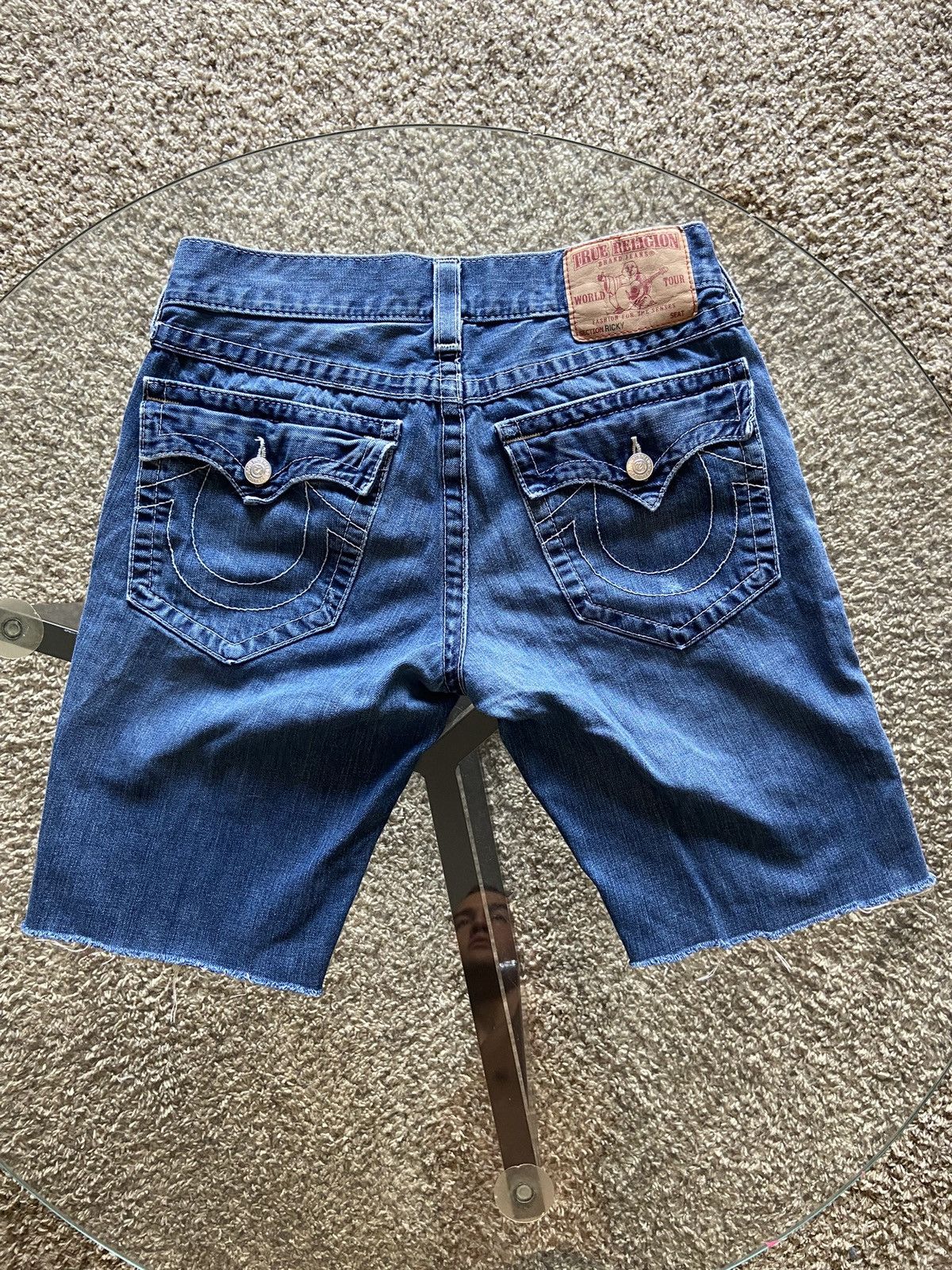 True Religion True Religion Ricky Jeans Cropped Denim Shorts Size US 32 / EU 48 - 2 Thumbnail