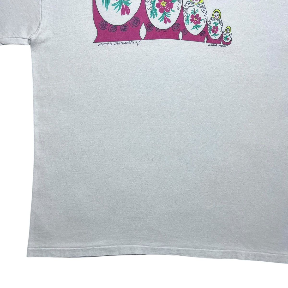 Other Vintage 1990s Matryoshka Doll Lydia Ruyle Art Graphic TShirt Size US L / EU 52-54 / 3 - 6 Thumbnail