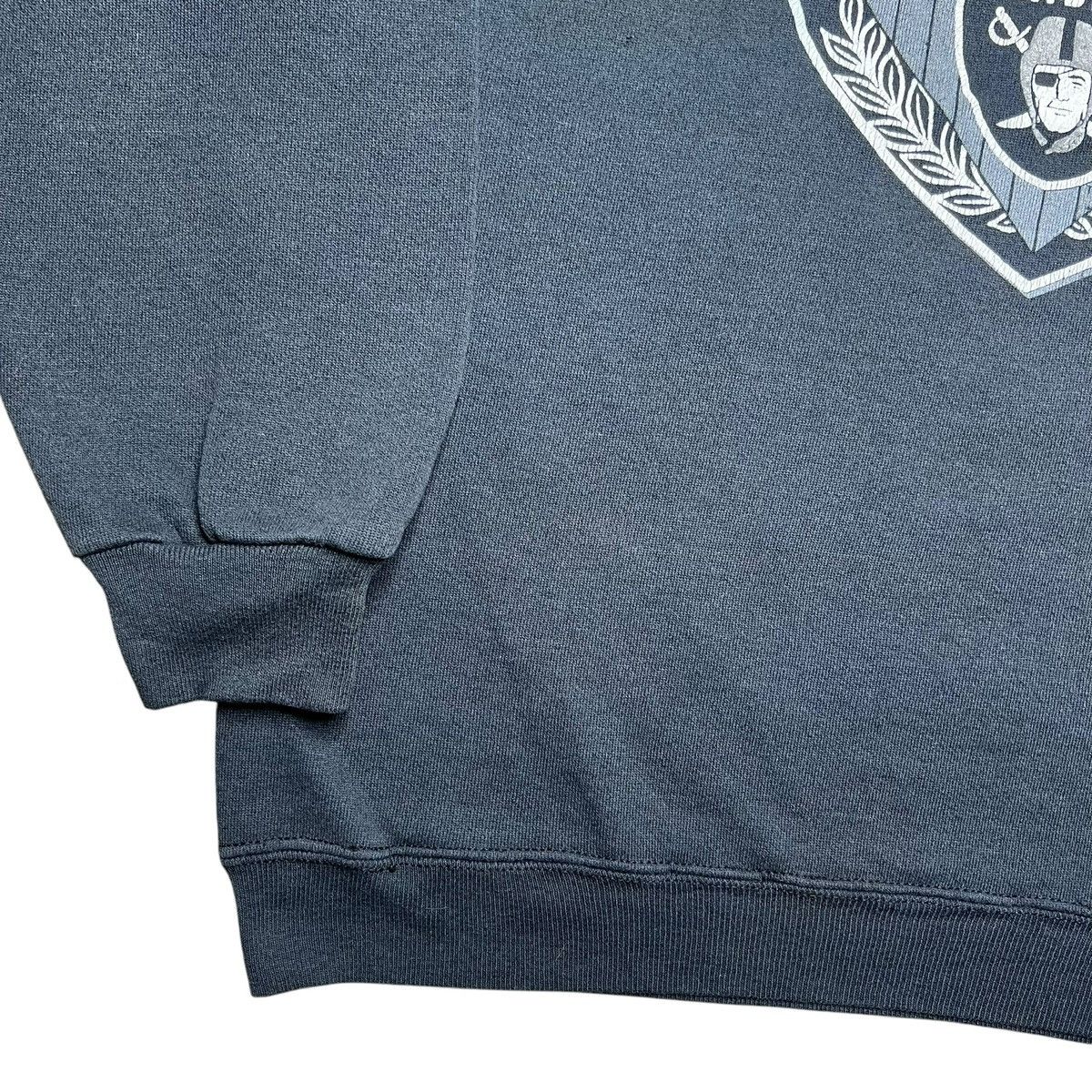 NFL × Vintage 1990s NFL Los Angeles Raiders Spell Out Graphic Sweatshirt Size US XL / EU 56 / 4 - 17 Thumbnail