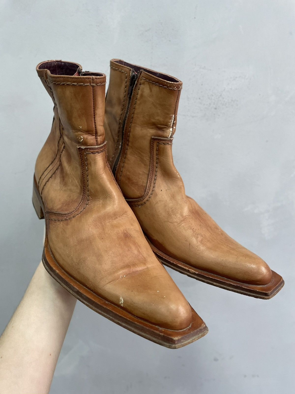 Hedi Slimane Western hype if six was nine boots japanese moto fashion Size US 9.5 / EU 42-43 - 2 Thumbnail