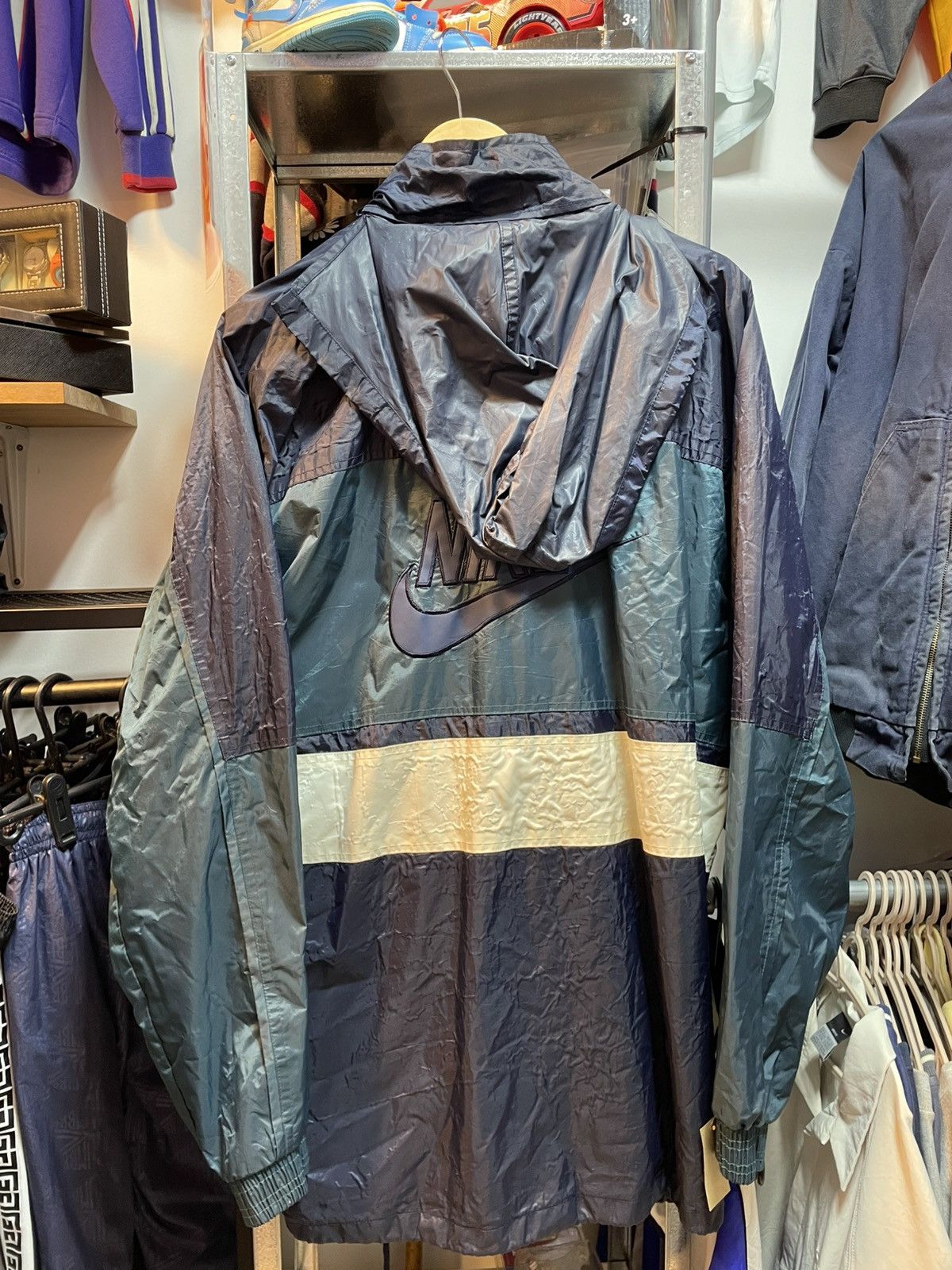 Nike Vintage Nike Windbreaker Jacket Size US XXL / EU 58 / 5 - 3 Thumbnail