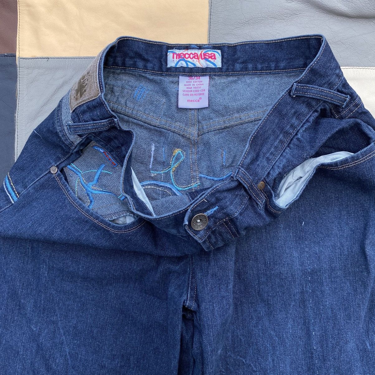 Mecca Vintage Y2K Mecca Denim Baggy Jeans Size US 36 / EU 52 - 2 Thumbnail