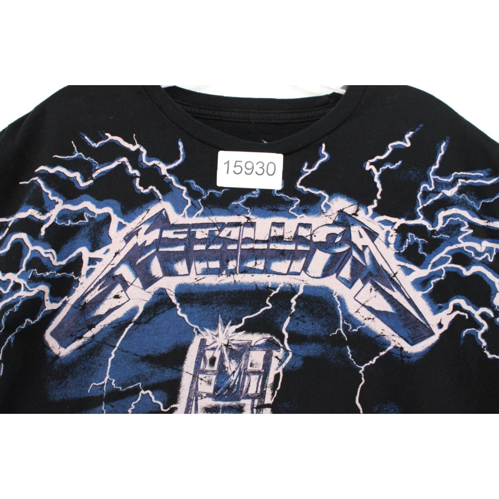 Vintage Metallica Ride The Lightning Big Graphic T Shirt XL Black Modern Heavy Metal Size US XL / EU 56 / 4 - 7 Thumbnail