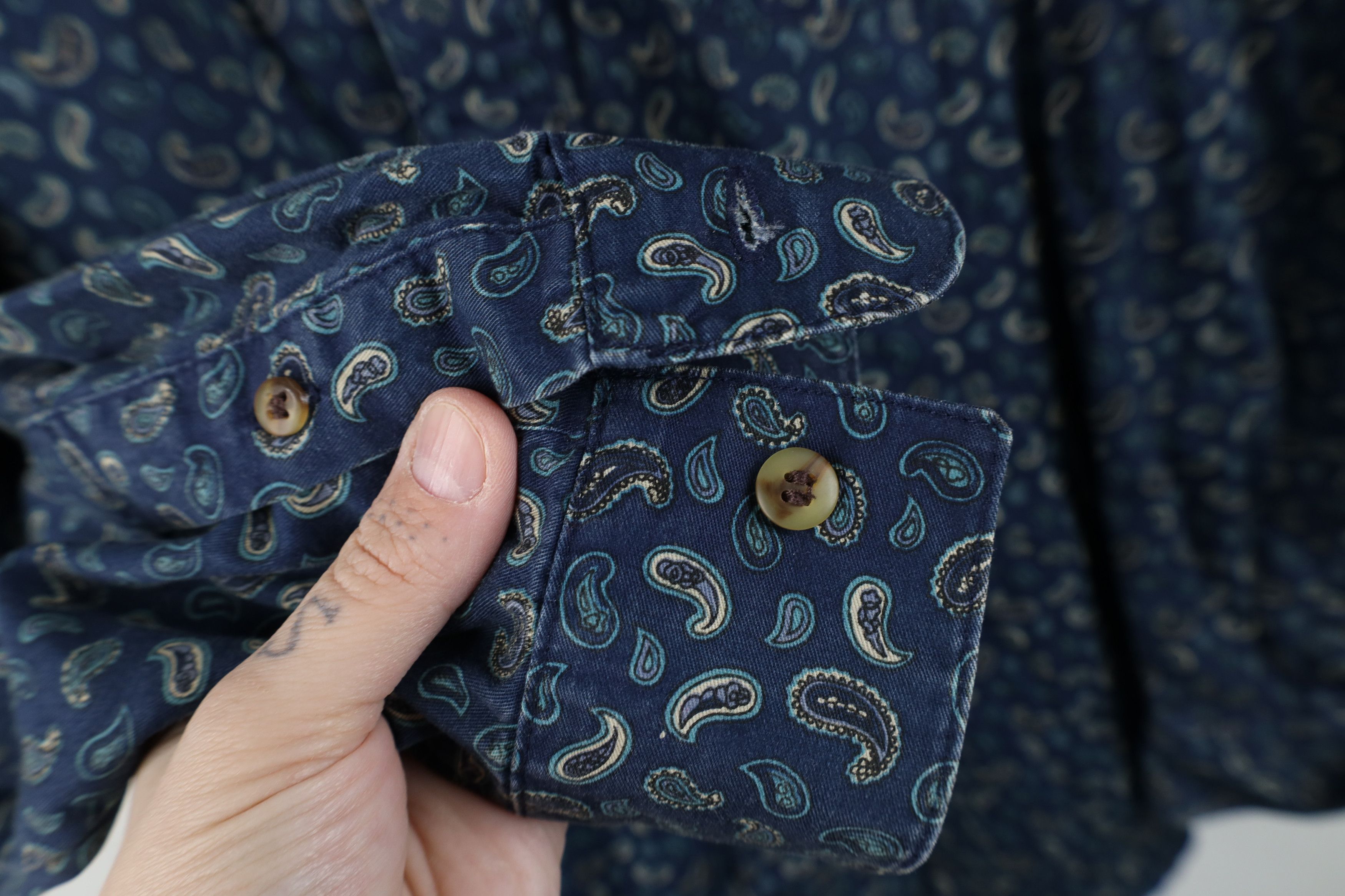 Vintage Vintage 90s Streetwear Collared Button Down Shirt Cotton Size US L / EU 52-54 / 3 - 5 Thumbnail