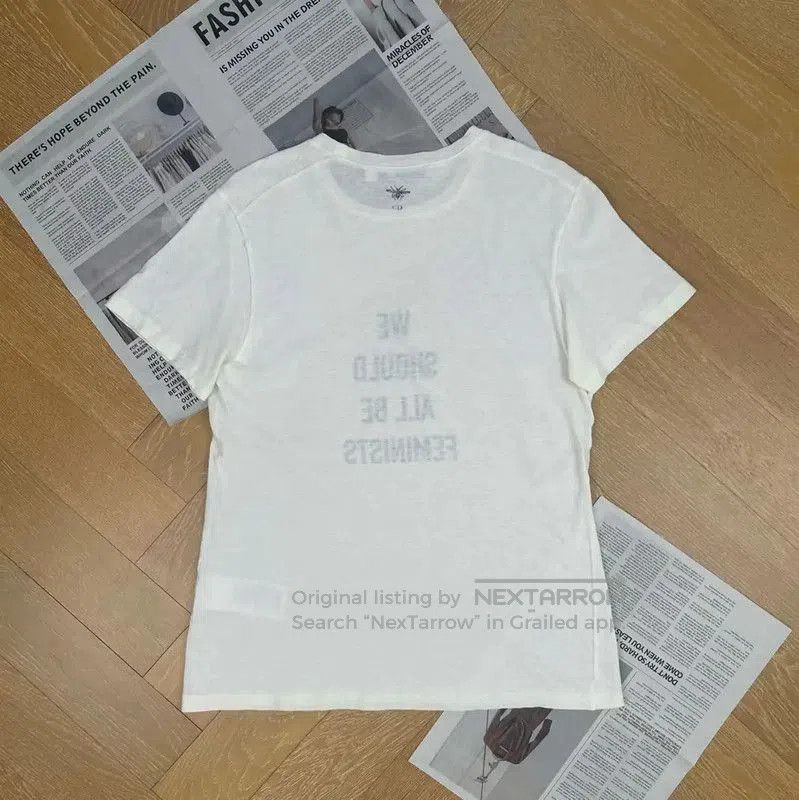 Dior Dior Feminist White Cotton T. Size S / US 4 / IT 40 - 2 Thumbnail