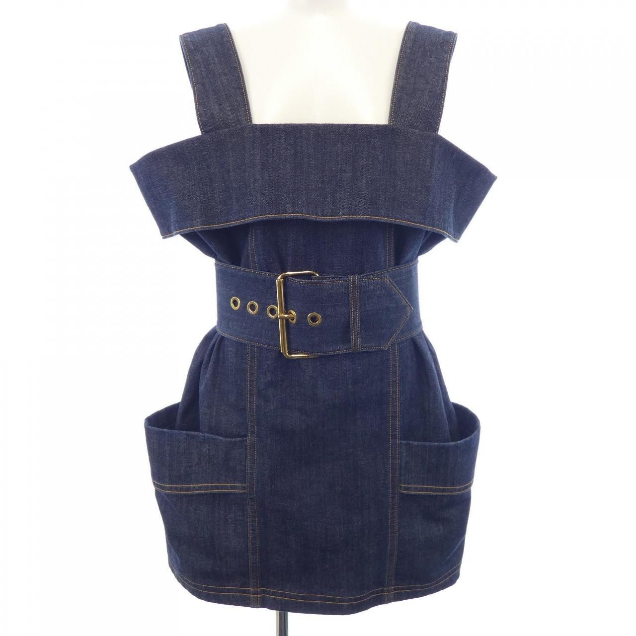 Louis Vuitton Louis Vuitton Louis Vuitton Dress Textile Dresses FORO67CKJ DUTY FREE for USA Size ONE SIZE - 1 Thumbnail