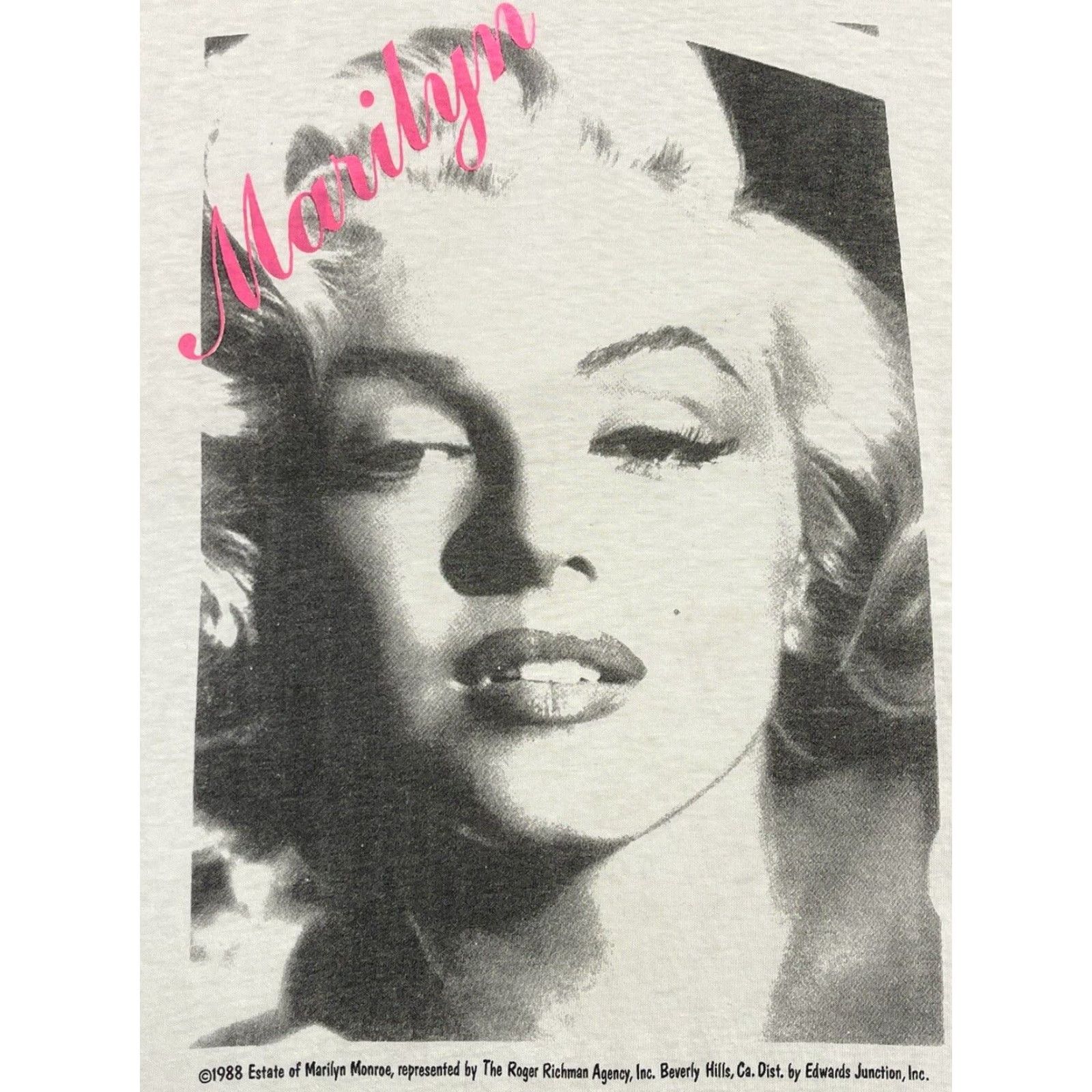 Vintage VINTAGE Marilyn Monroe T-Shirt Graphic Crew Neck 80s Size L White Rare Hollywood Mens Size US L / EU 52-54 / 3 - 2 Thumbnail