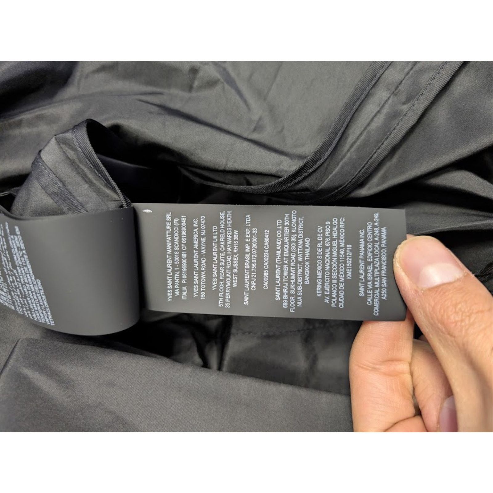 Saint Laurent Paris o1rshd1 Double-Breasted 6-Button Taffeta Coat in Black Size US L / EU 52-54 / 3 - 19 Thumbnail