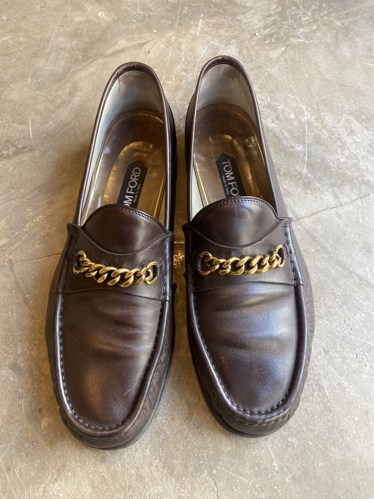 Tom Ford Tom Ford York Chain Brown Loafers Size US 7.5 / EU 40-41 - 2 Thumbnail