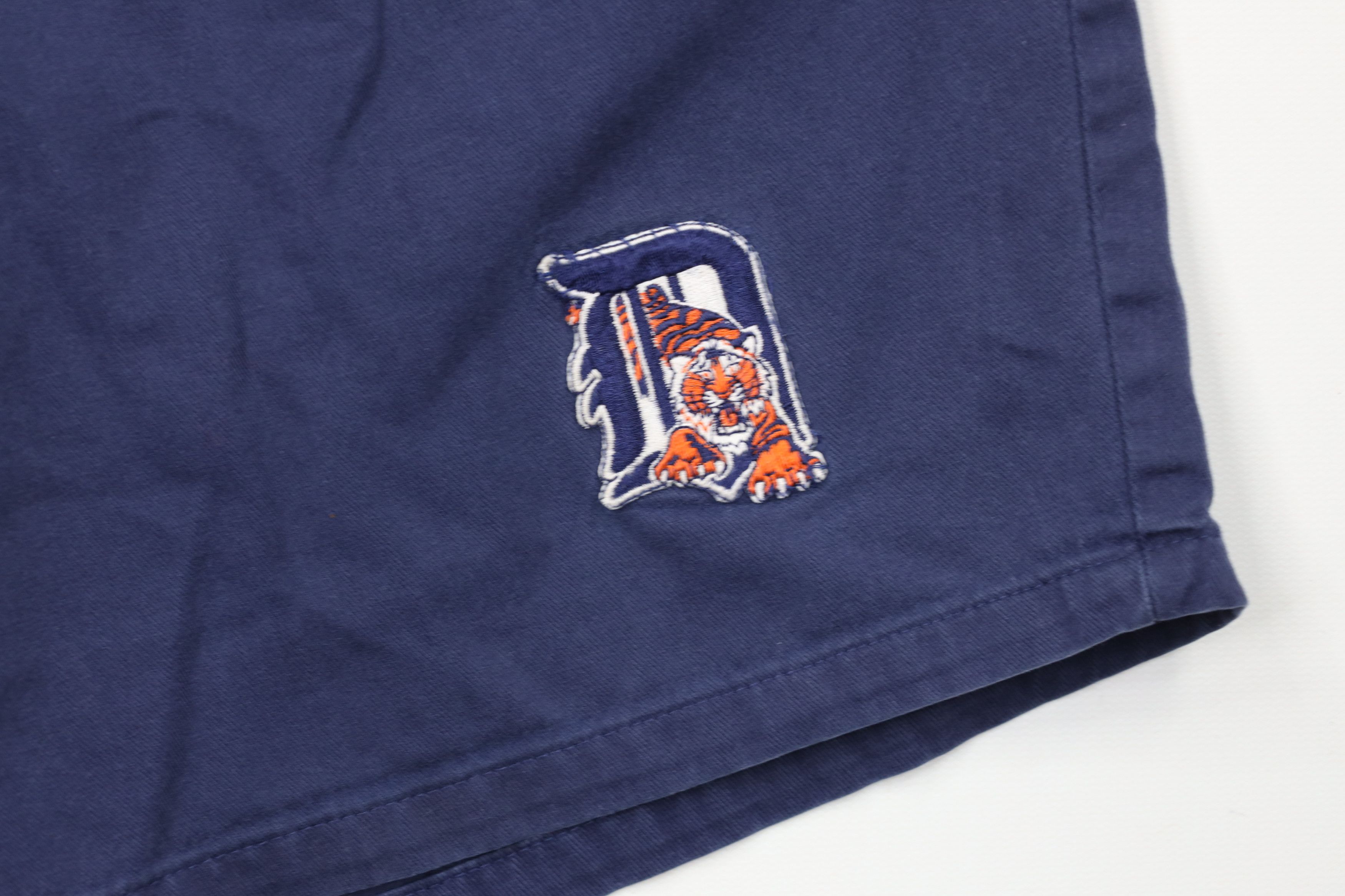 Vintage Vintage 90s Tigers Baseball Chino Golf Shorts Blue Cotton Size US 36 / EU 52 - 5 Thumbnail
