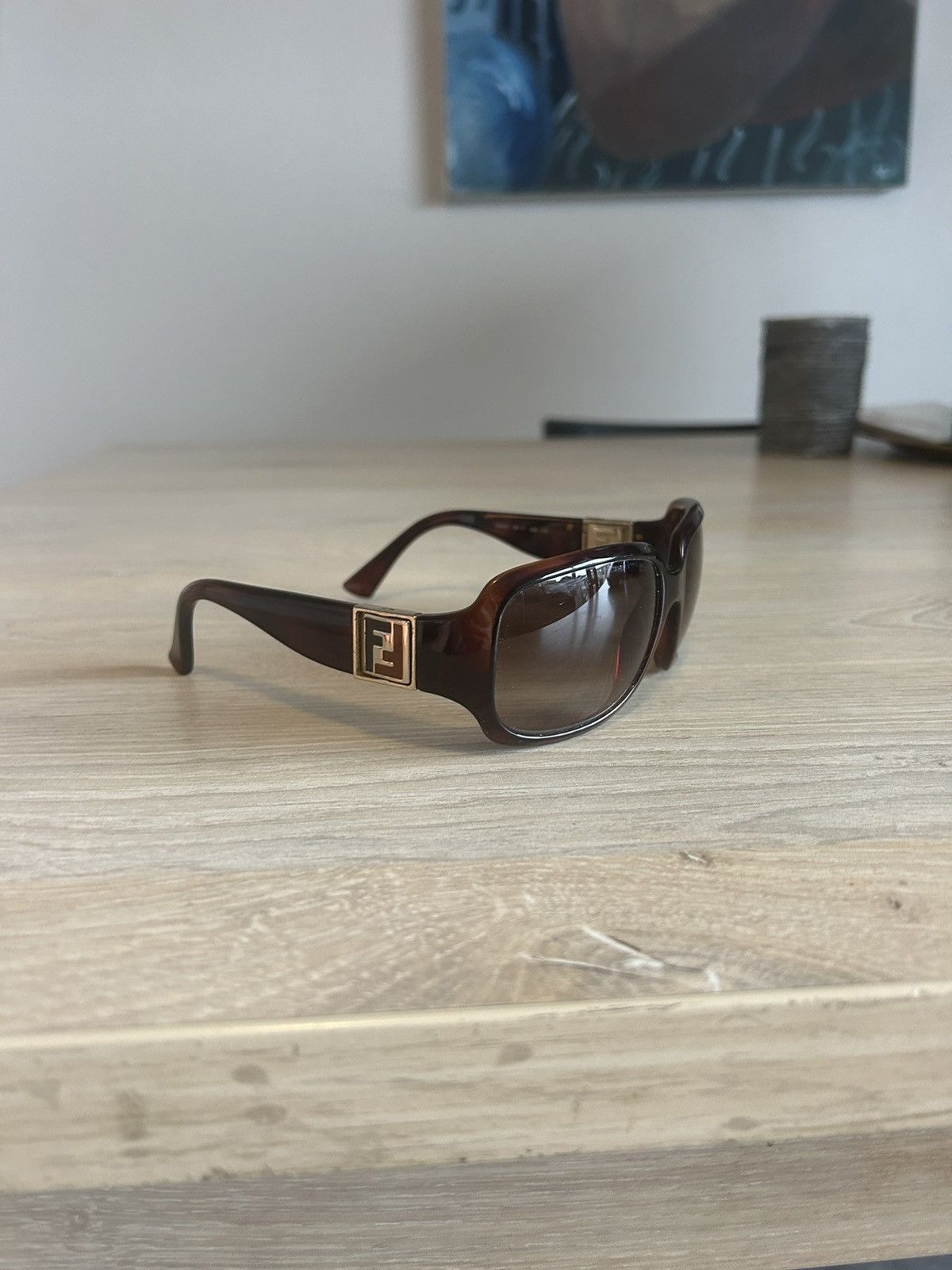Fendi FF Tortoiseshell Sunglasses Size ONE SIZE - 2 Thumbnail