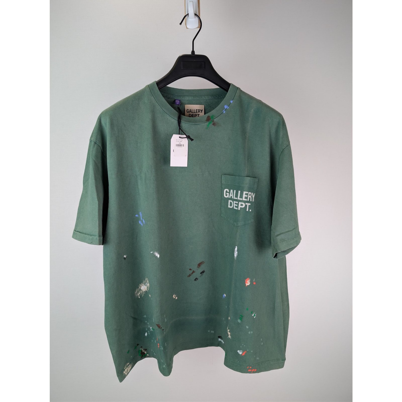 Gallery Dept. o1rshd1 Vintage Logo Painted T-Shirt in Green XX-Large Size US XXL / EU 58 / 5 - 10 Thumbnail