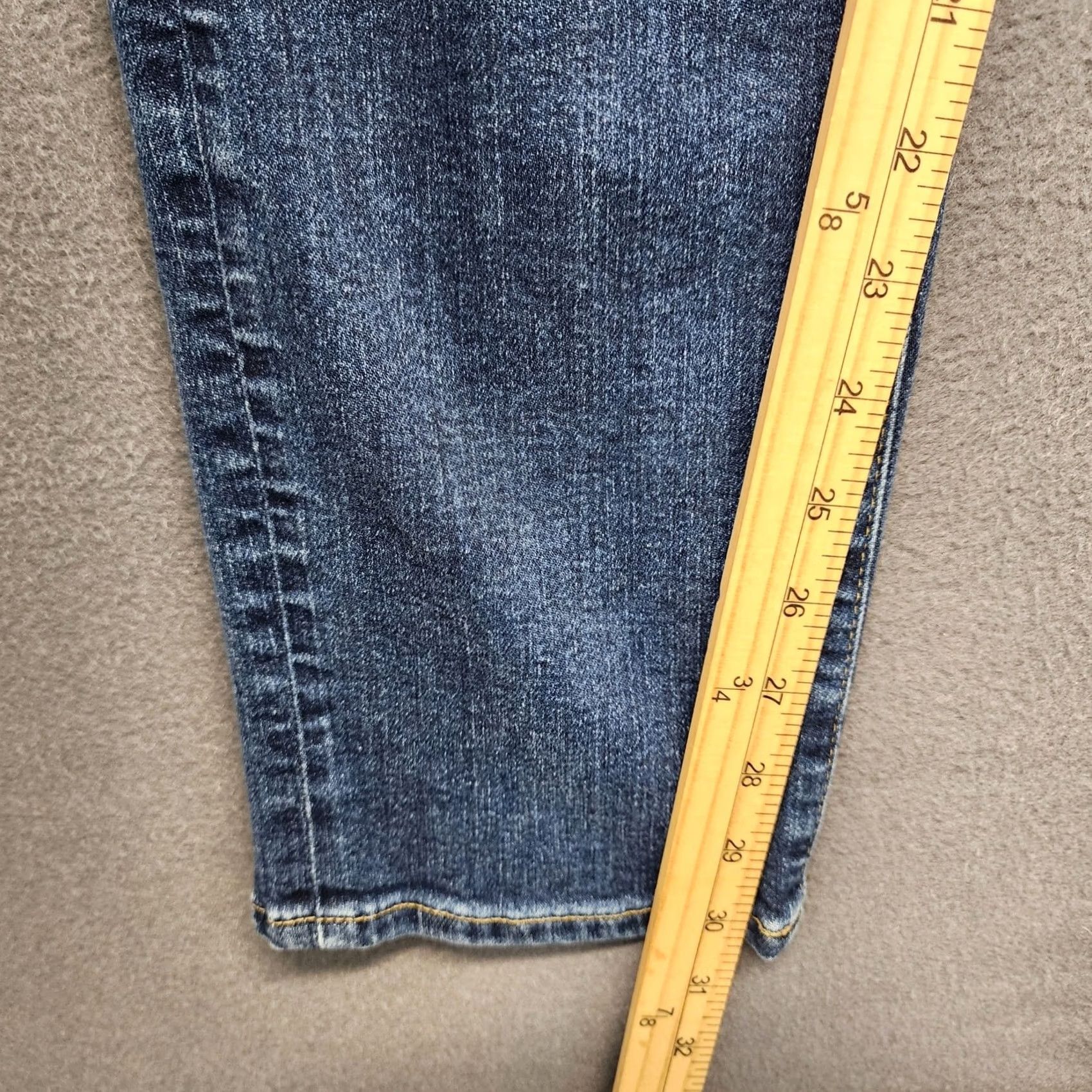 Vintage American Eagle Mens Jeans 31x30 Slim Airflex Blue Stretch Tagged 33x32 Size US 31 - 7 Thumbnail