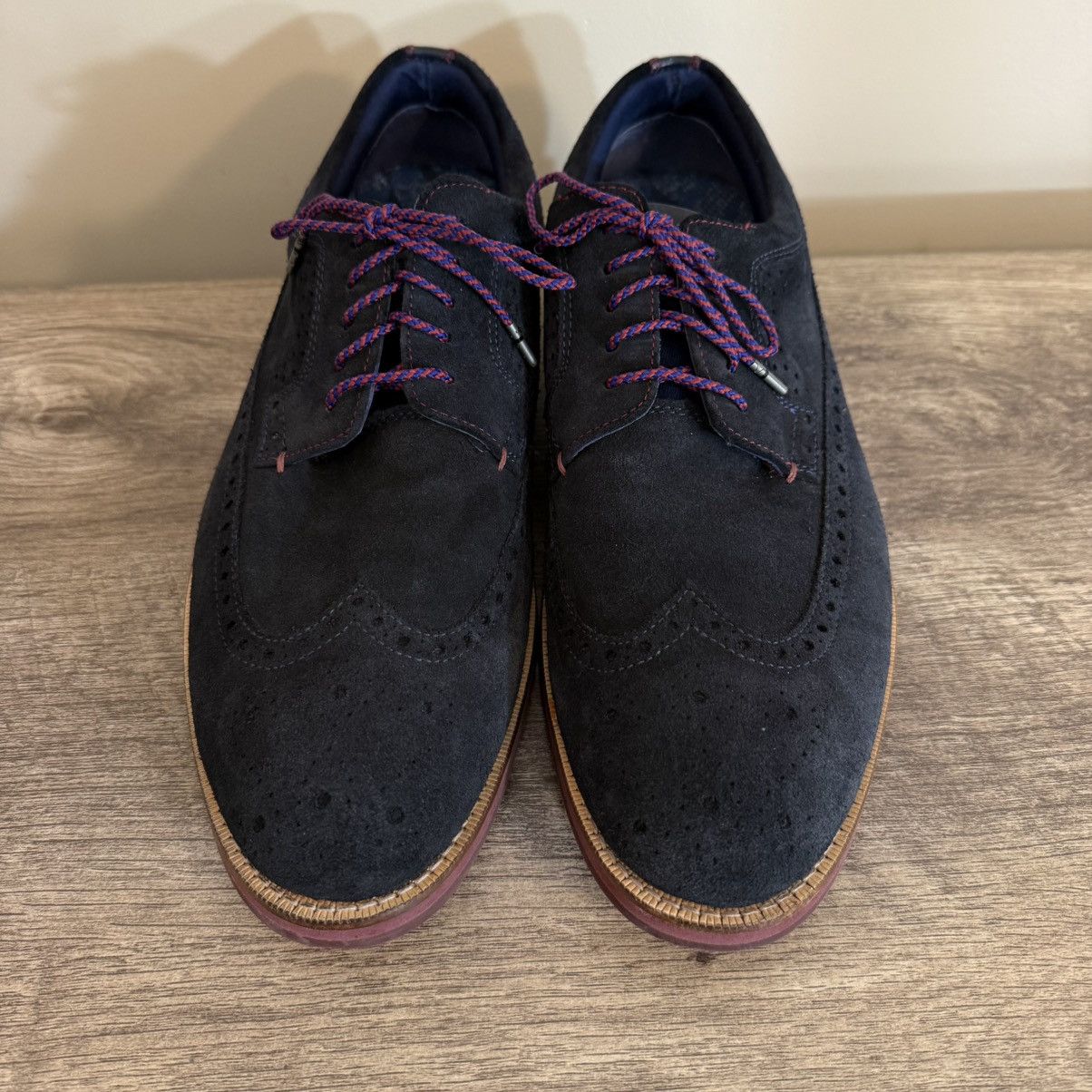 Ted Baker Ted Baker Deelans Navy Suede Oxford Dress Shoes Sz 12 US Size US 12 / EU 45 - 6 Thumbnail