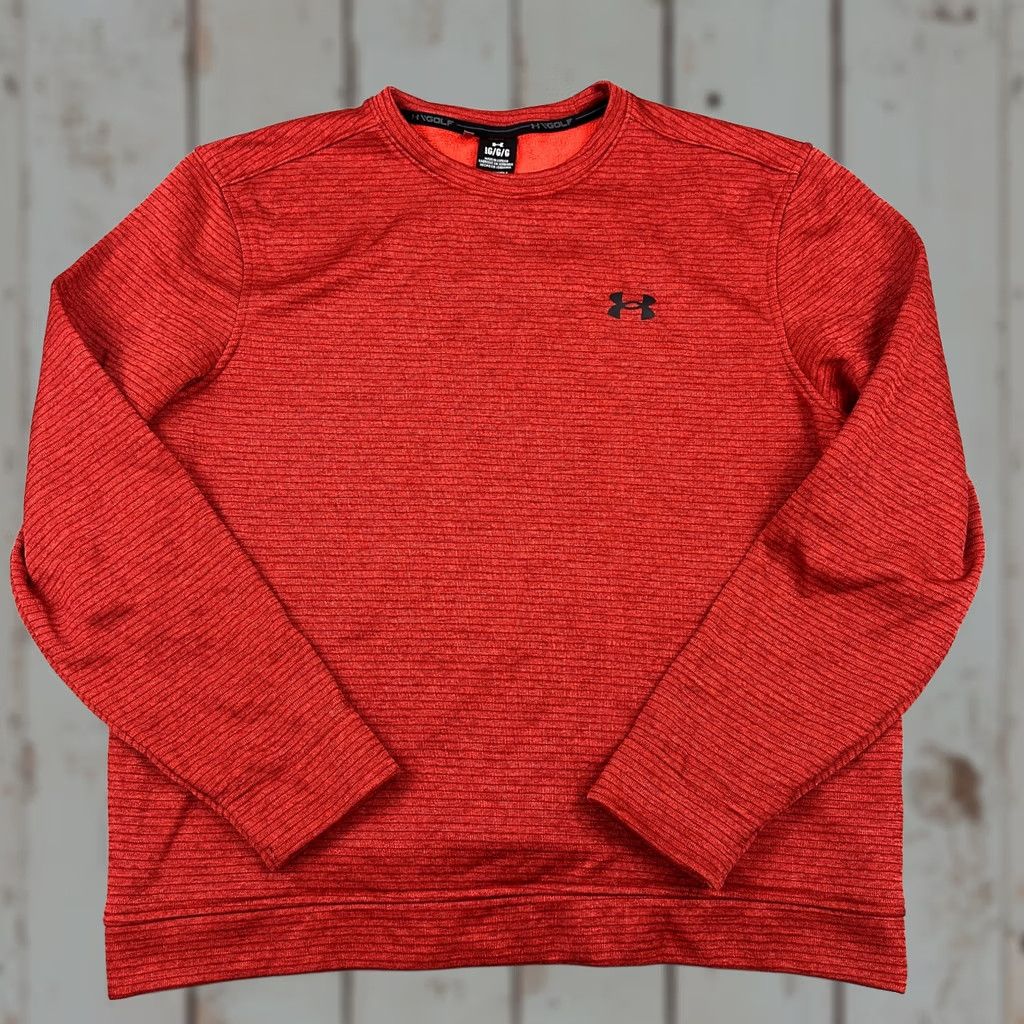 Under Armour Under Armour Sweater Golf Pullover Men L Red Storm Fleece Knit Crew Neck Regular Size US L / EU 52-54 / 3 - 1 Thumbnail