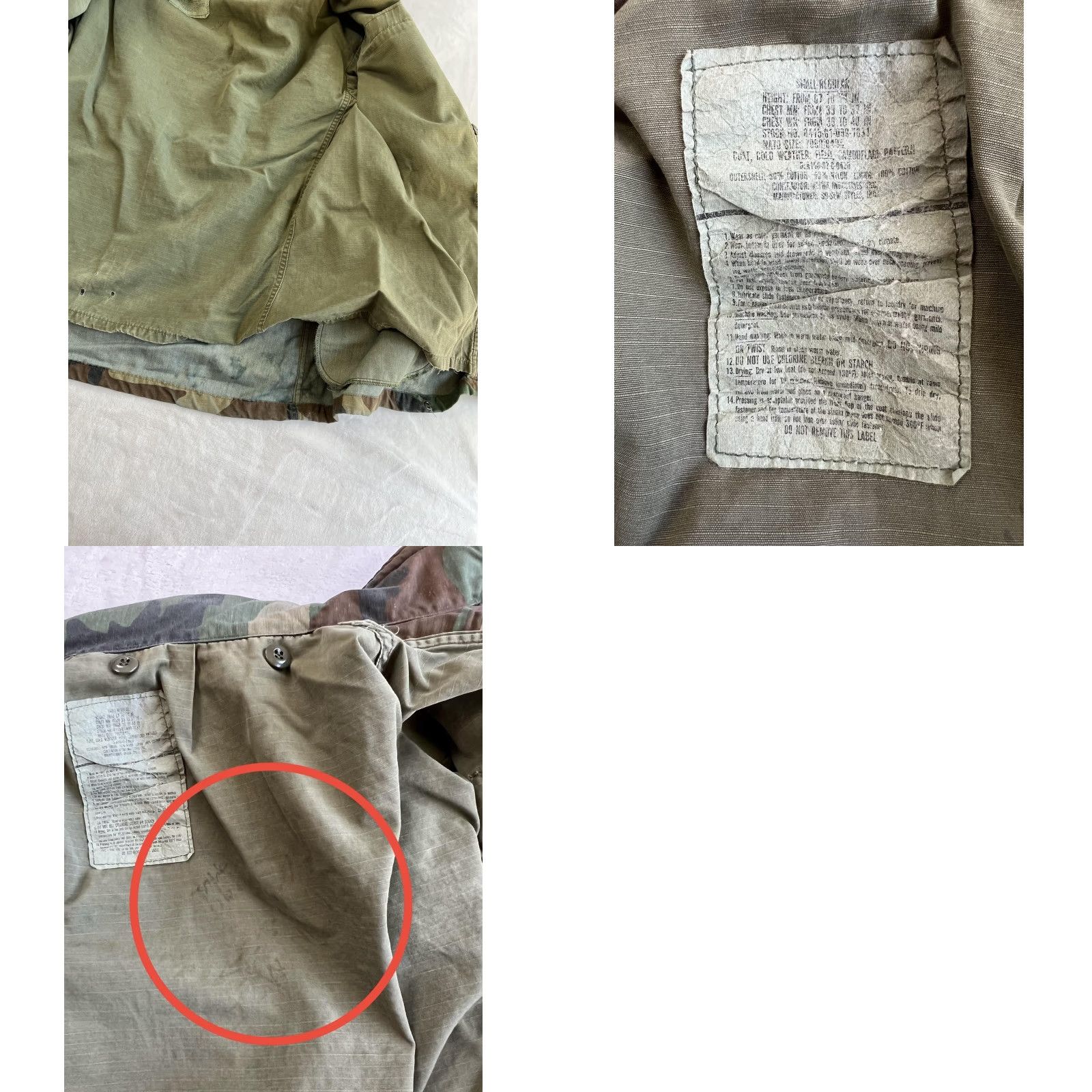 Alpha Industries VINTAGE US Army Jacket Mens Small M65 Woodland Camo Cold Weather Military 90s Size US S / EU 44-46 / 1 - 9 Thumbnail