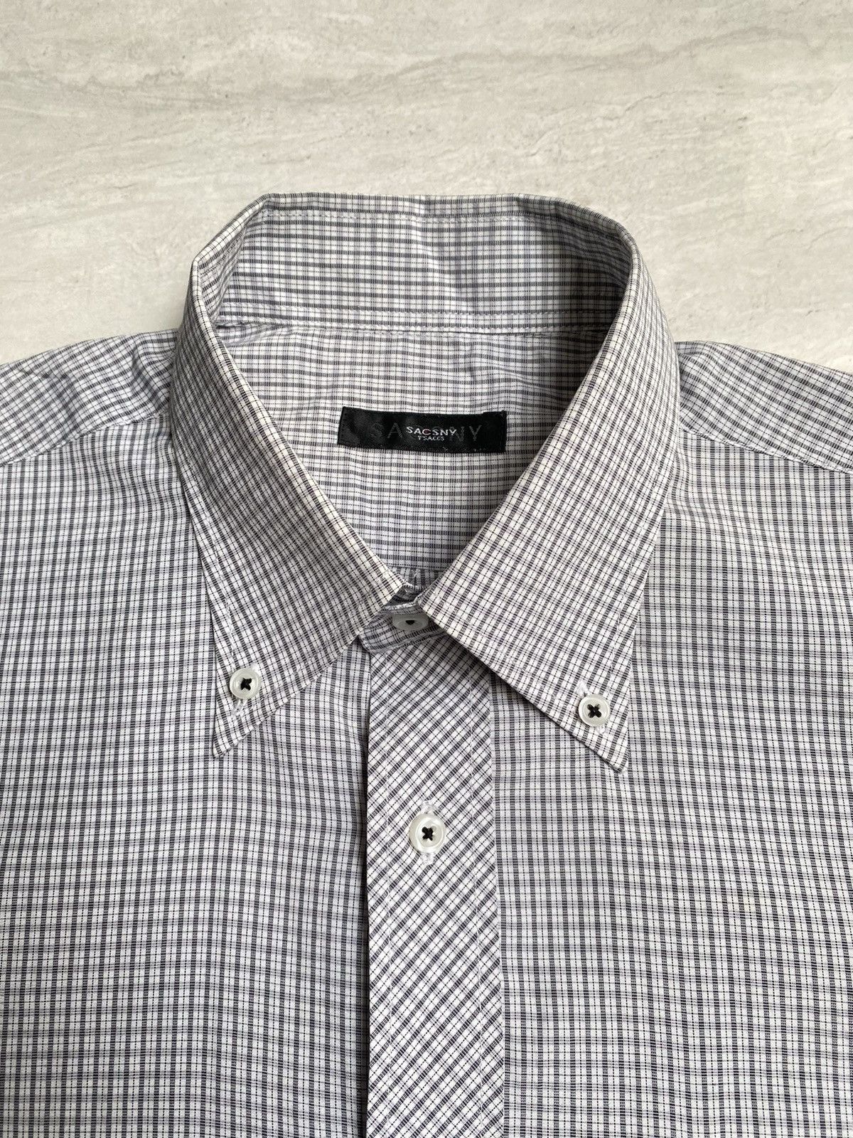 Yohji Yamamoto Yohji Yamamoto SACSNY Y’SACCS Plaid Shirt Size US L / EU 52-54 / 3 - 10 Thumbnail