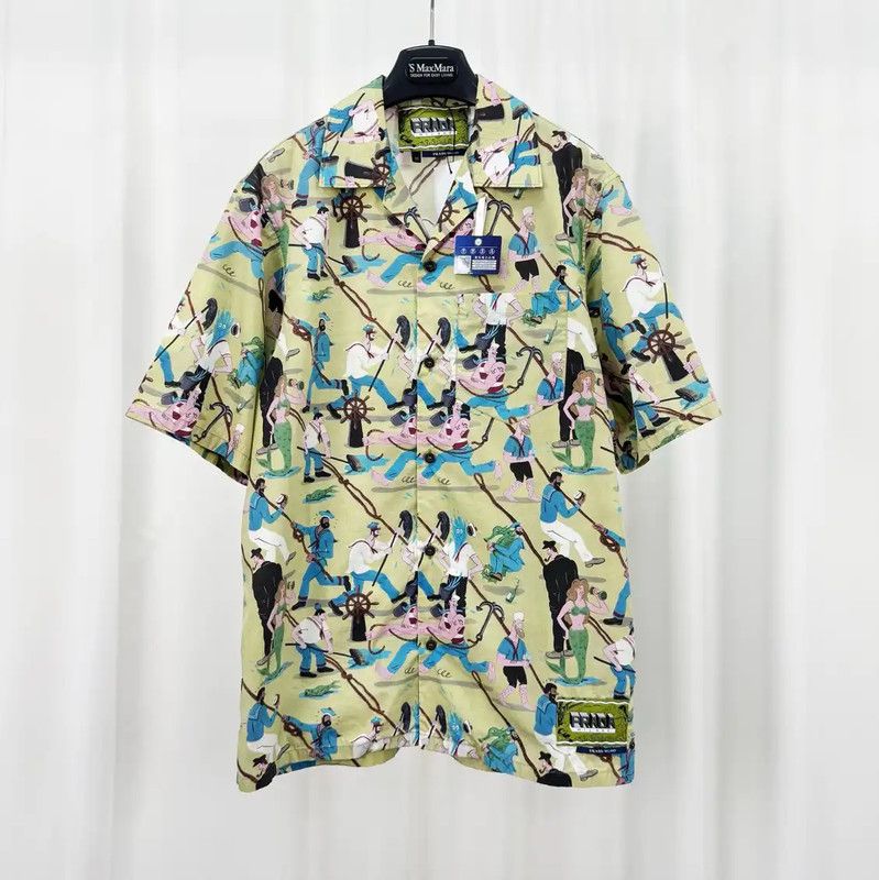 Prada Prada Cartoon Print Short Sleeve Shirt Size US M / EU 48-50 / 2 - 1 Thumbnail