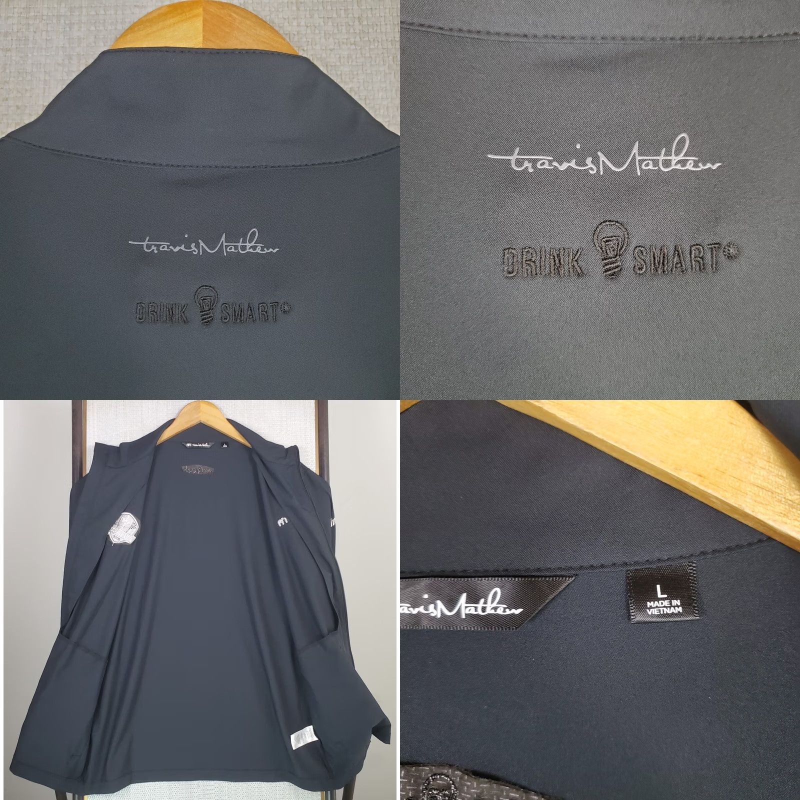 TravisMathew Travis Mathew Jacket Mens Full Zip Golf/Casual Black Large XS-.. Size US L / EU 52-54 / 3 - 8 Thumbnail