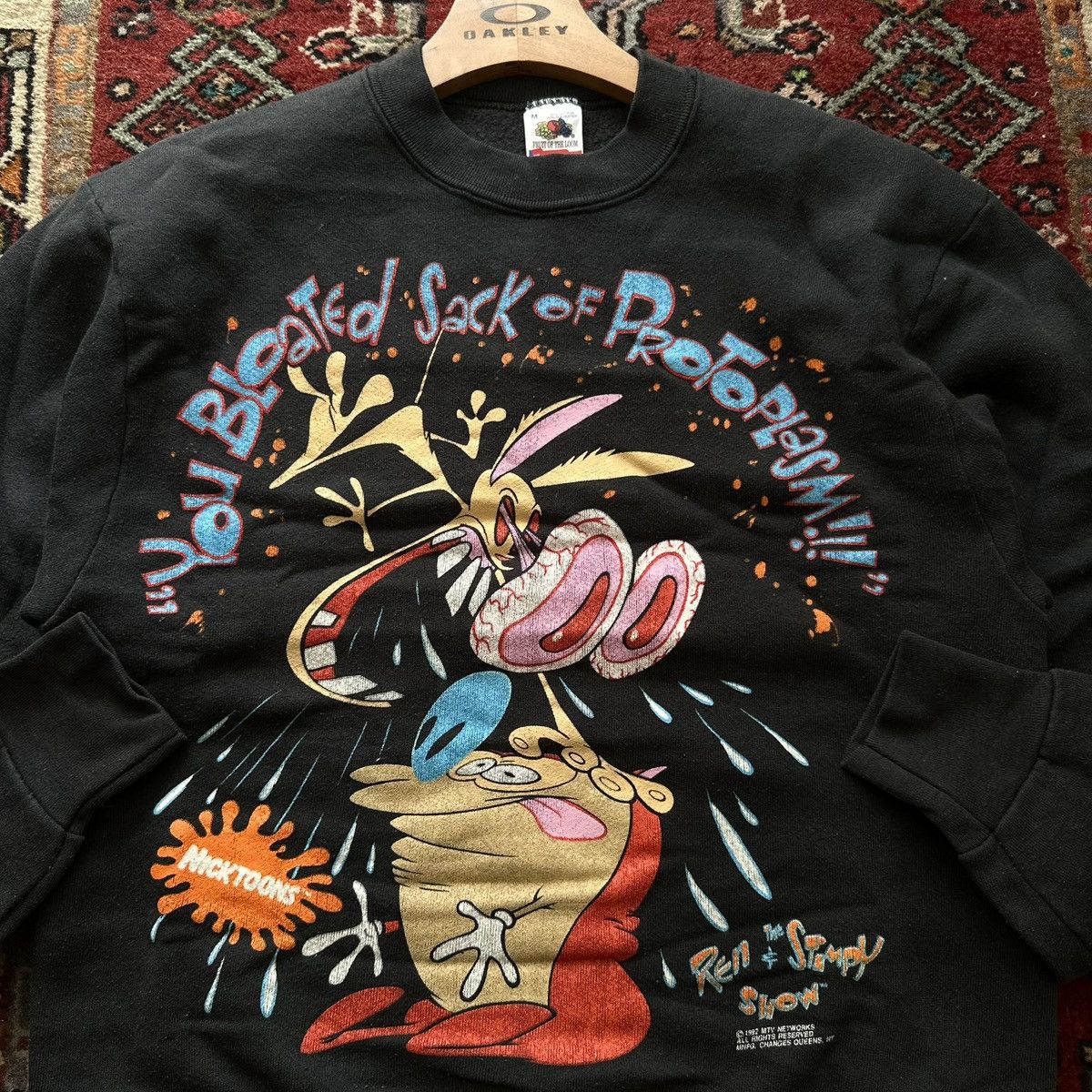 Nickelodeon Vintage 1992 Ren & Stimpy Crewneck Sweatshirt Nickelodeon Size US M / EU 48-50 / 2 - 4 Thumbnail