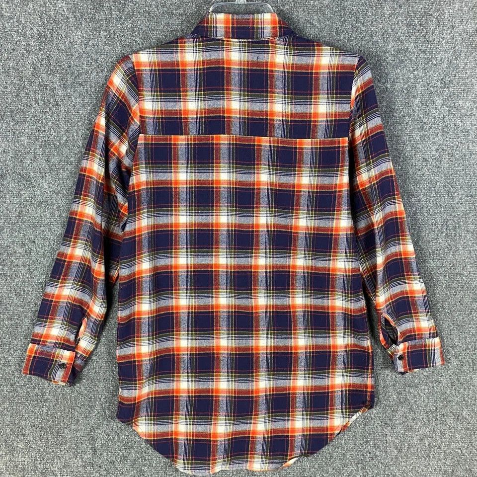 Other Free Press Button Up Top Women's XS Plaid Long Sleeve Cotton Size XS / US 0-2 / IT 36-38 - 7 Thumbnail