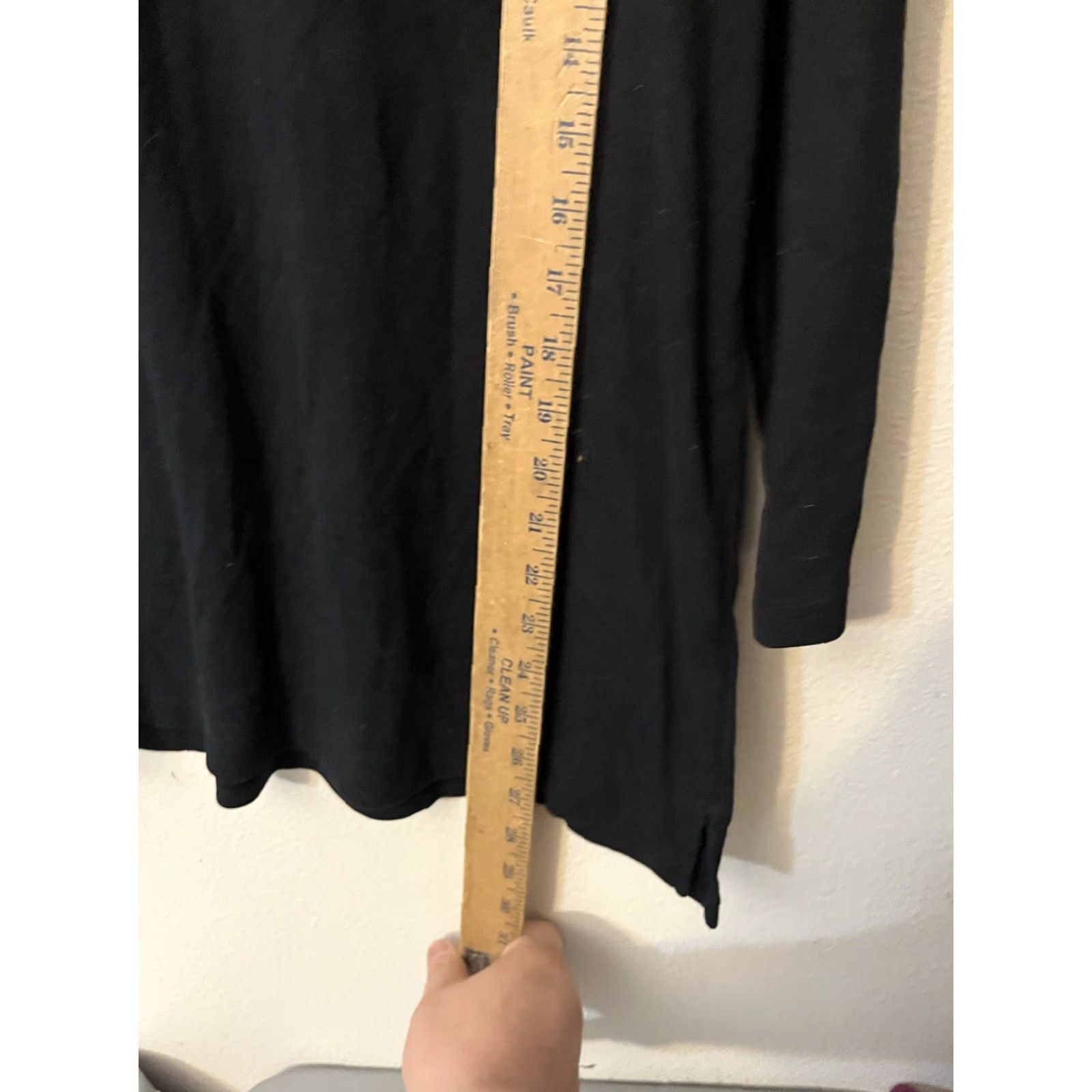 Vintage Karen Scott T-Shirt Women 3/4 Sleeve V-Neck Black Embroidery Size XL Geometric Pattern 608356367701 Size L / US 10 / IT 46 - 4 Thumbnail