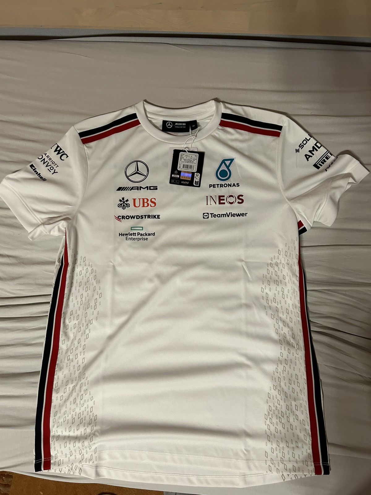 Mercedes-Benz × Tommy Hilfiger Mercedes Formula 1 T-Shirt White Medium (M) Size US M / EU 48-50 / 2 - 1 Thumbnail