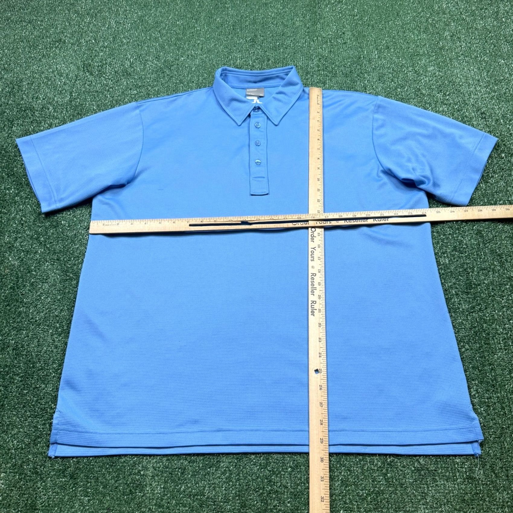 J.Lindeberg J.Lindeberg Polo Shirt Mens 2XL Blue Short Sleeve Logo Golf Shirt Size US XXL / EU 58 / 5 - 4 Thumbnail
