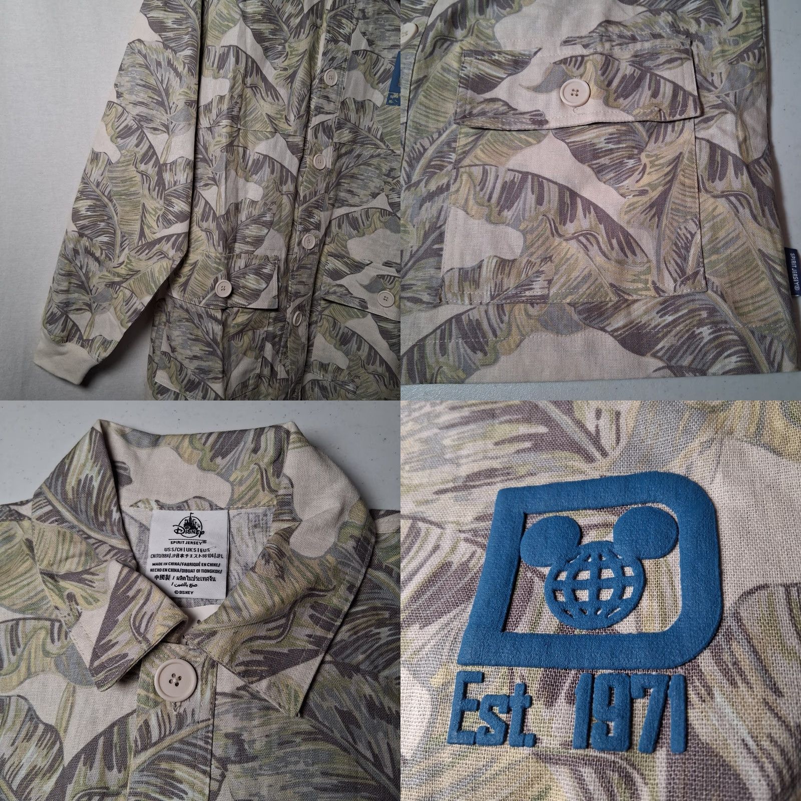 Vintage VINTAGE Walt Disney World Spirit Jersey Shirt S Button Collar Palms Safari Linen Blend Size US S / EU 44-46 / 1 - 10 Thumbnail