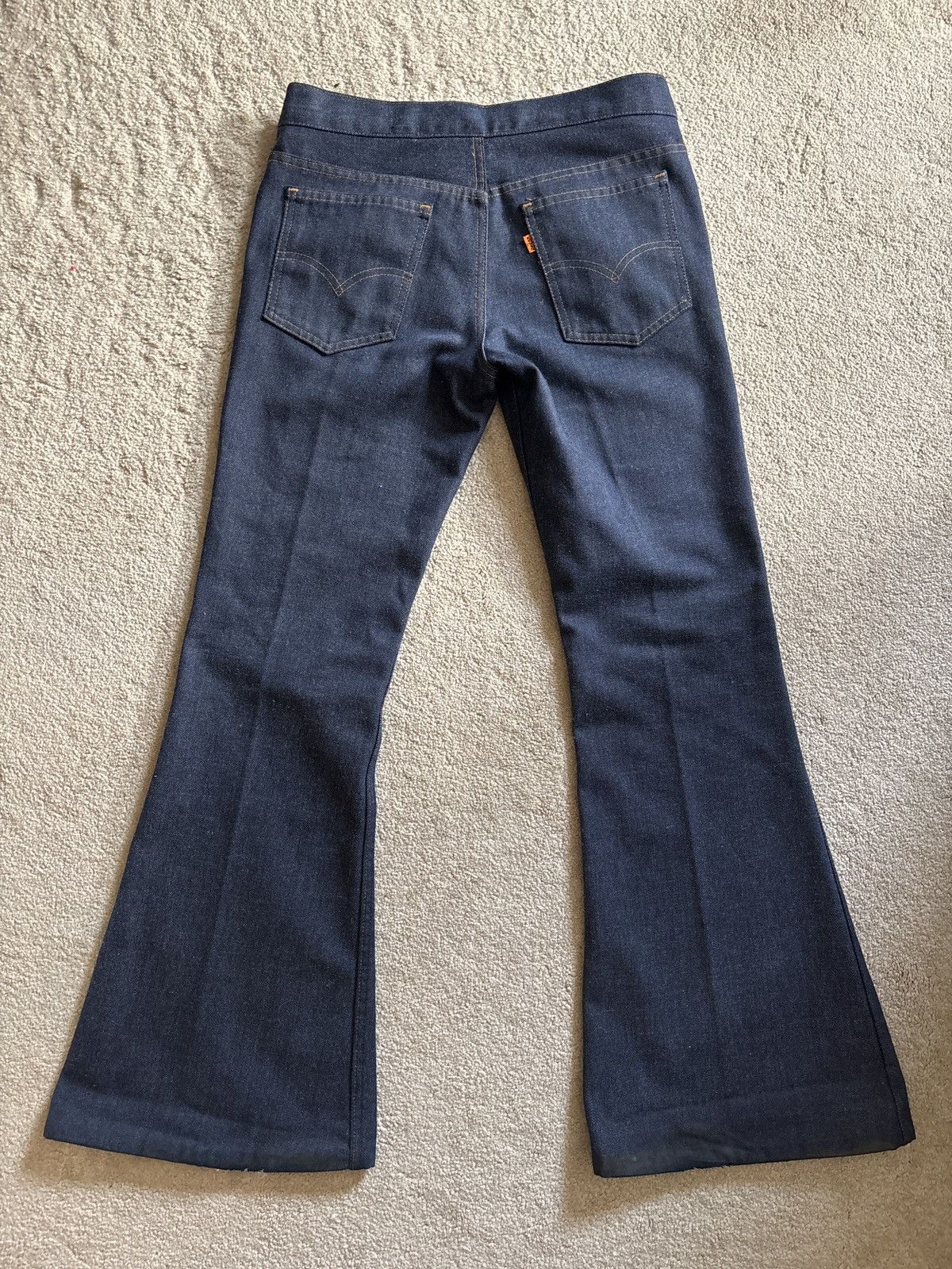 Levis 1970’s Vintage Orange Tab Bell Bottoms