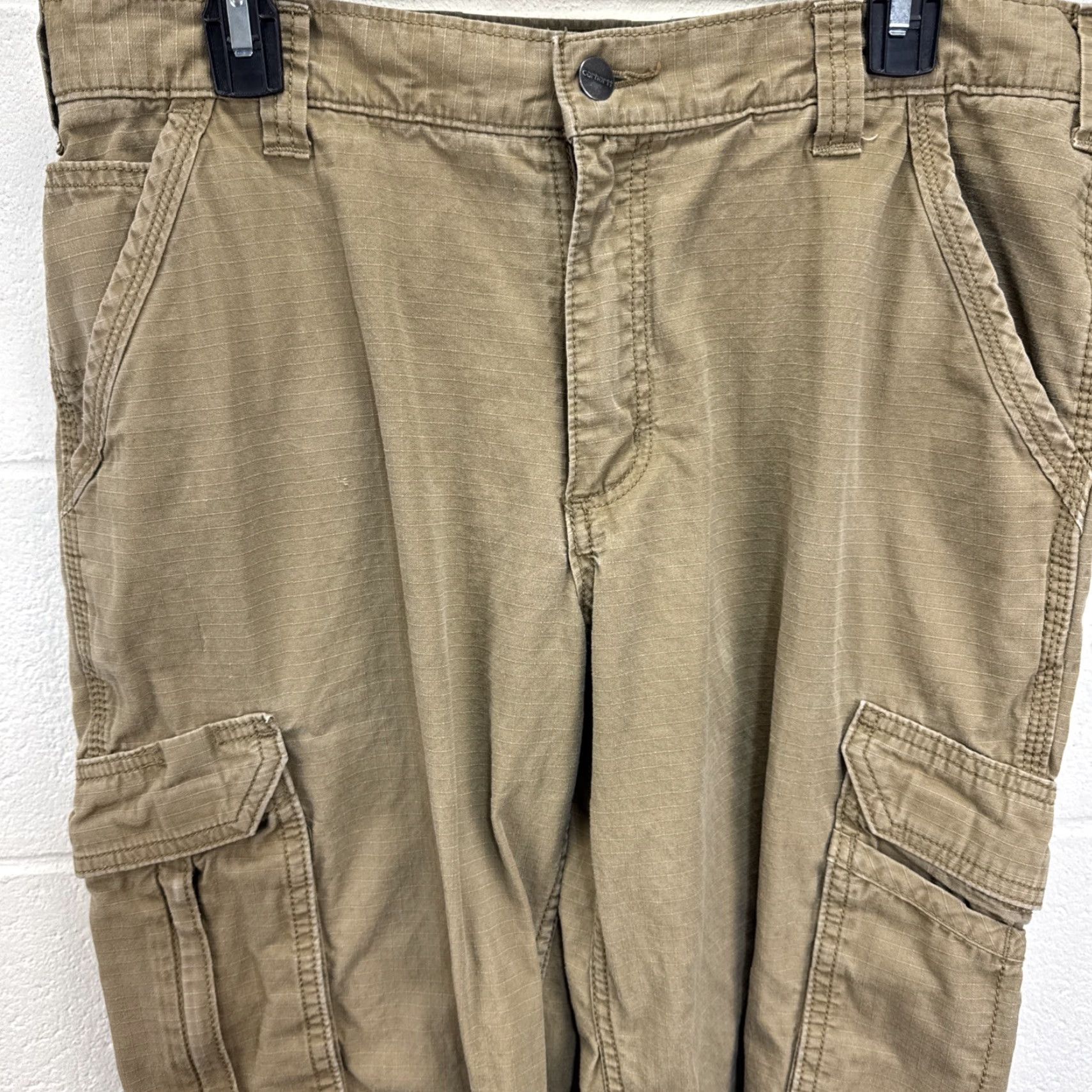 Carhartt VINTAGE? No. Carhartt Force Cargo Pants Mens 36x30 Relaxed Fit 101148 Brown RipStop Workwear Size US 36 / EU 52 - 4 Thumbnail