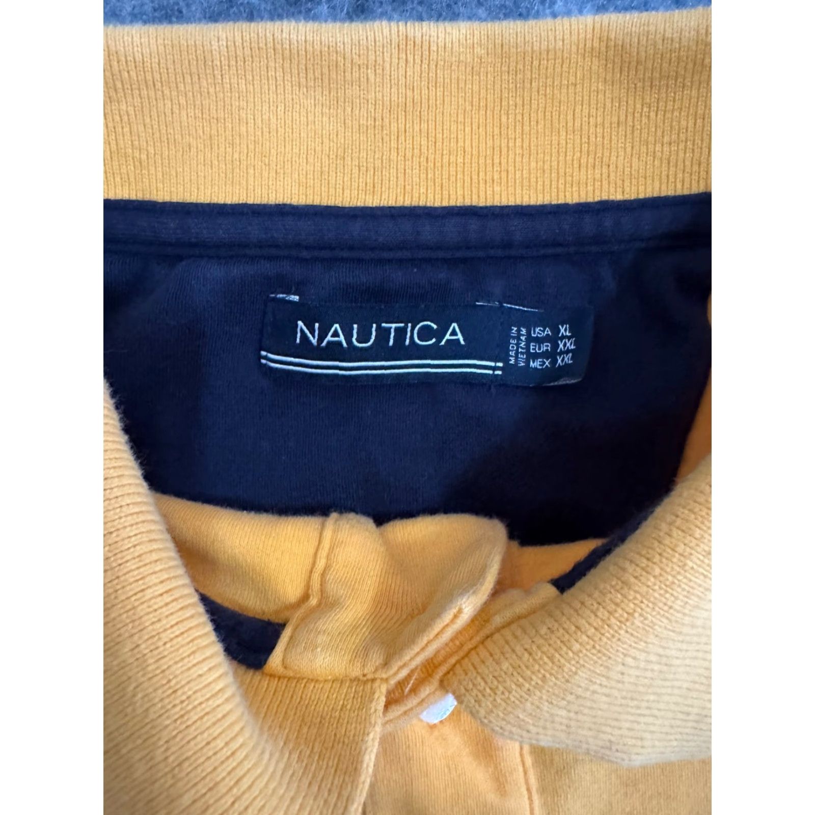 Nautica Nautica Mens Polo xl Yellow shirt excellent condition Size US XL / EU 56 / 4 - 2 Thumbnail