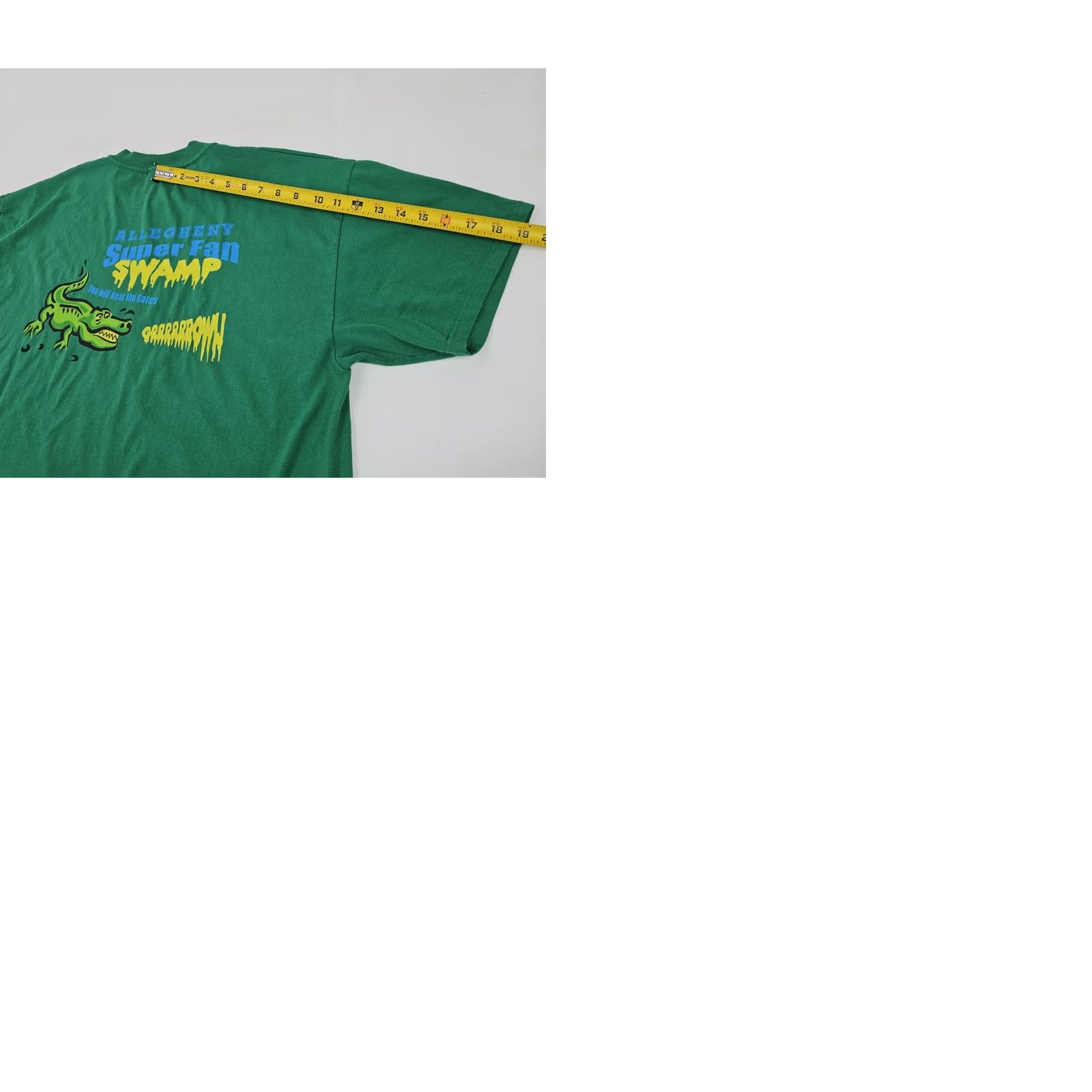 Hanes VINTAGE Allegheny College Gators Shirt Men XL Green Hanes 50/50 Heavyweight Graphic Tee Size US XL / EU 56 / 4 - 9 Thumbnail