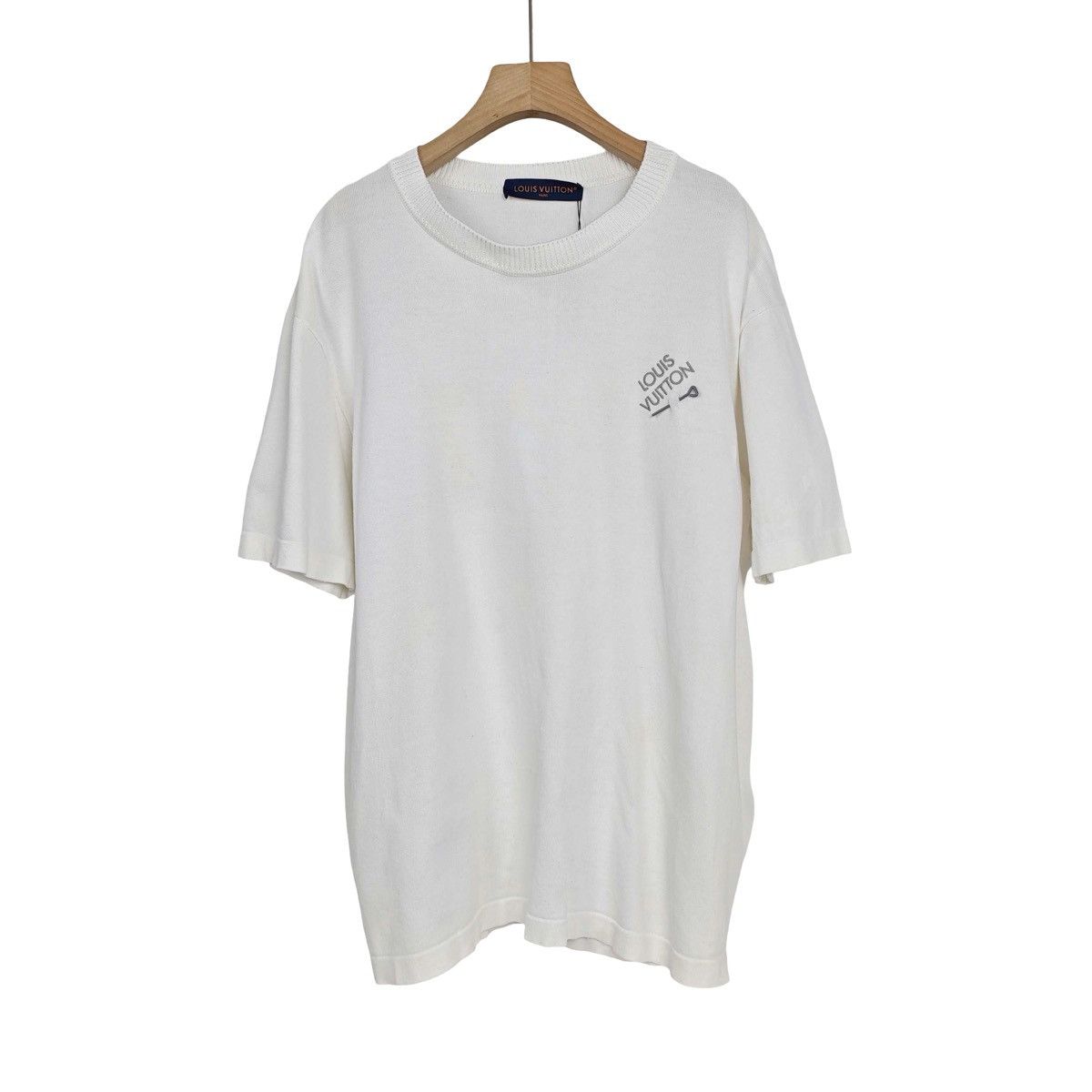 Louis Vuitton Louis Vuitton Embroidered Signature Short-Sleeved T-Shirt Size US XXL / EU 58 / 5 - 1 Thumbnail