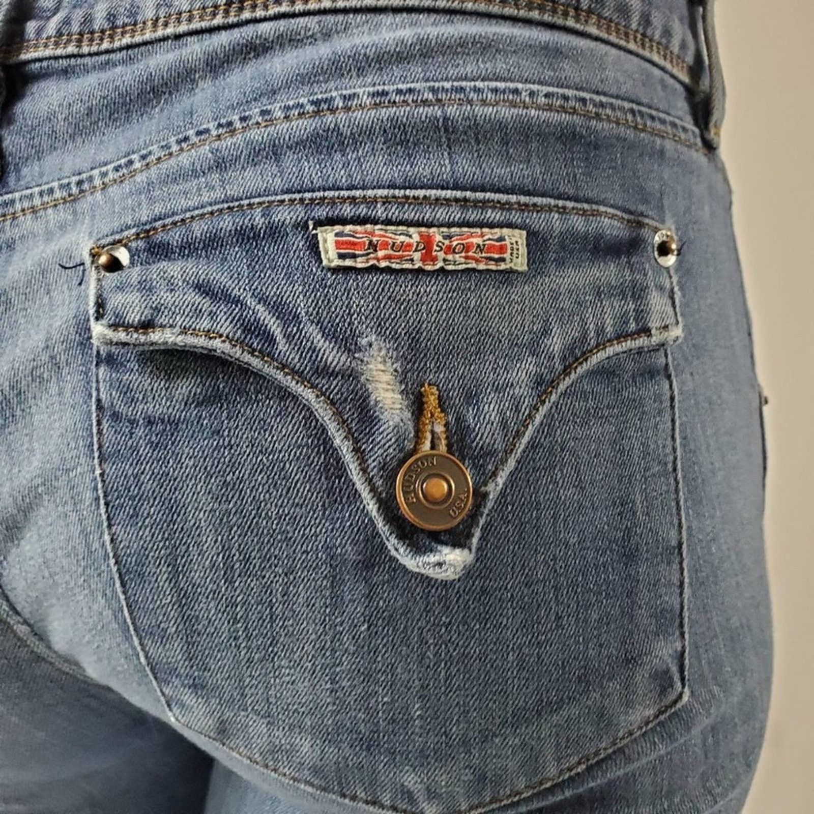Hudson Vintage Y2K Hudson Napo Collin Flap Low Rise Jeans - 29 Size 29" - 9 Thumbnail