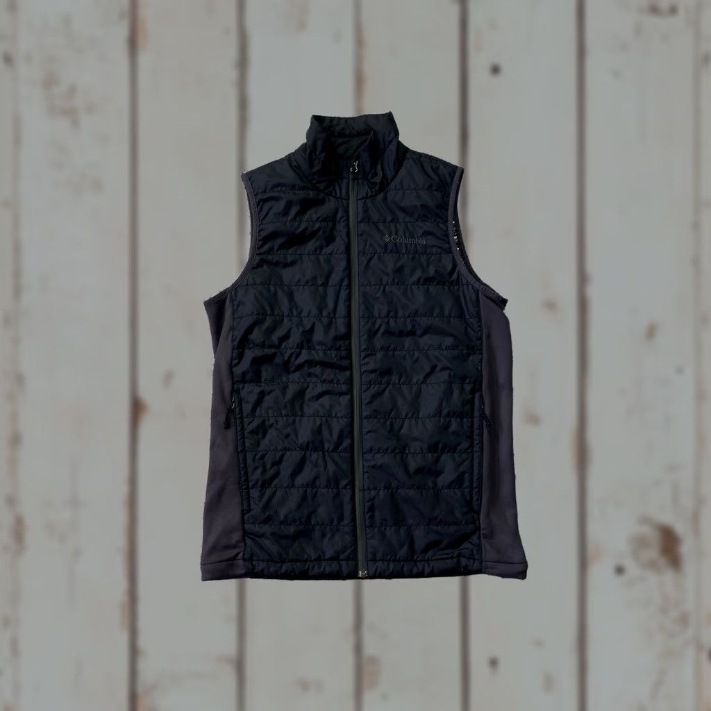Vintage Columbia Omni-Heat Black Puffer Vest Jacket Full Zip Pockets Mens Size S Size US S / EU 44-46 / 1 - 1 Thumbnail