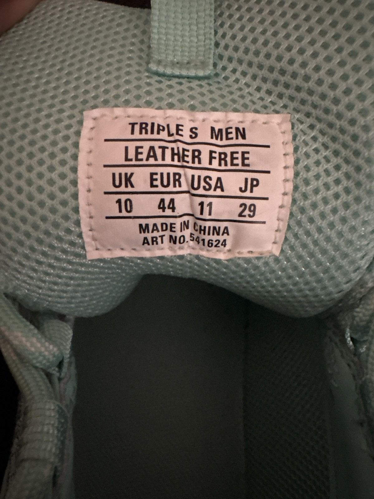 Balenciaga Triple S Mint green