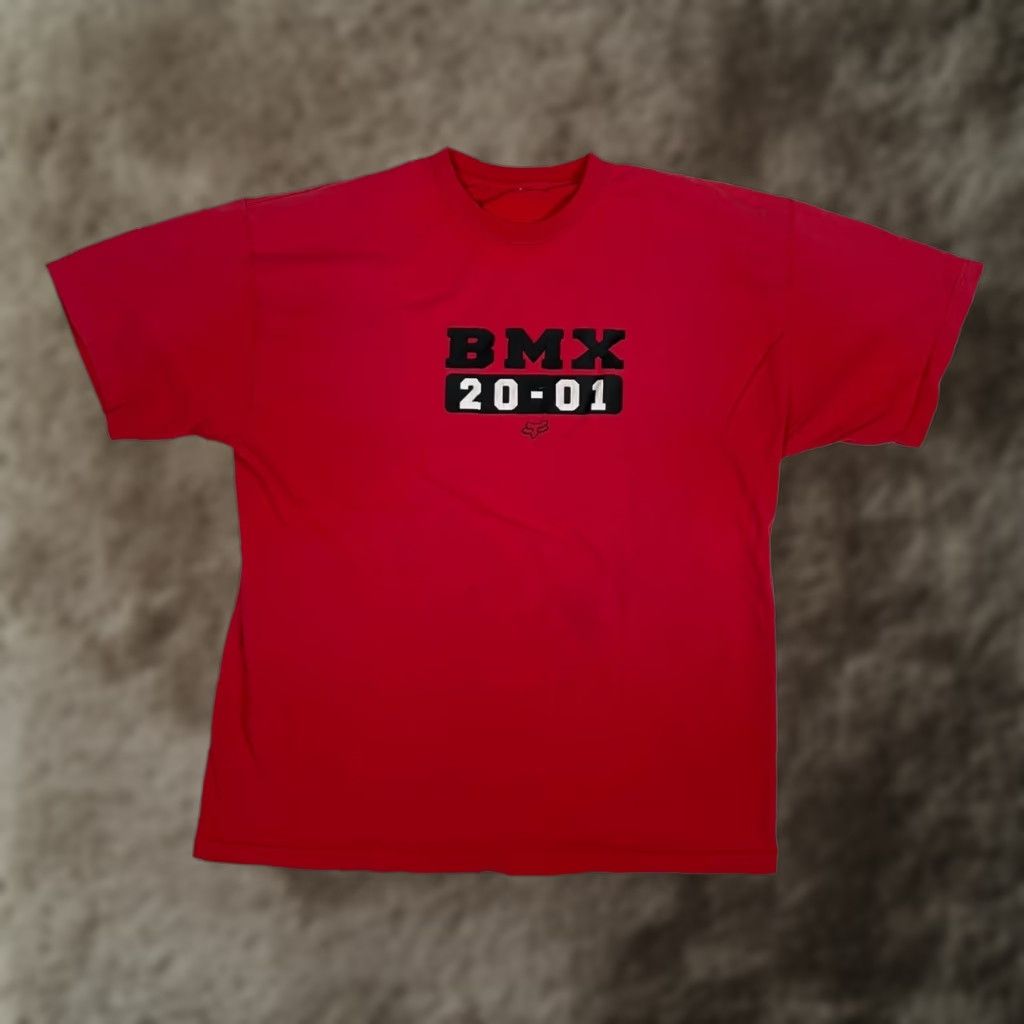 Vintage VINTAGE Fox T-Shirt Fox Racing BMX T-Shirt XL Men Red 2000s Graphic Print Short Sleeve Crew Neck Logo Size US XL / EU 56 / 4 - 1 Thumbnail