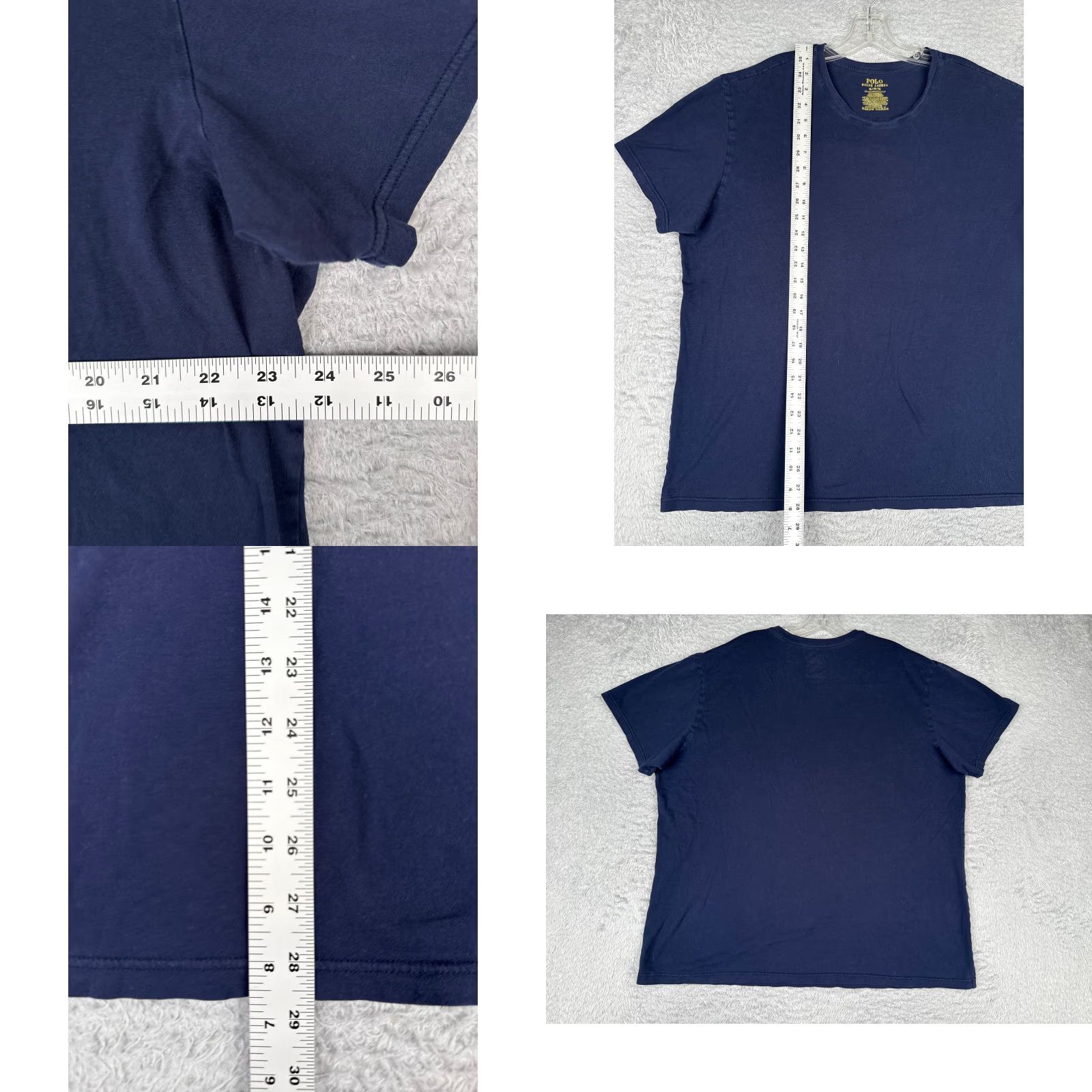Ralph Lauren Polo Ralph Lauren Shirt Men Extra Large Blue Cotton Crew Neck Short Sleeve Pony Size US XL / EU 56 / 4 - 8 Thumbnail