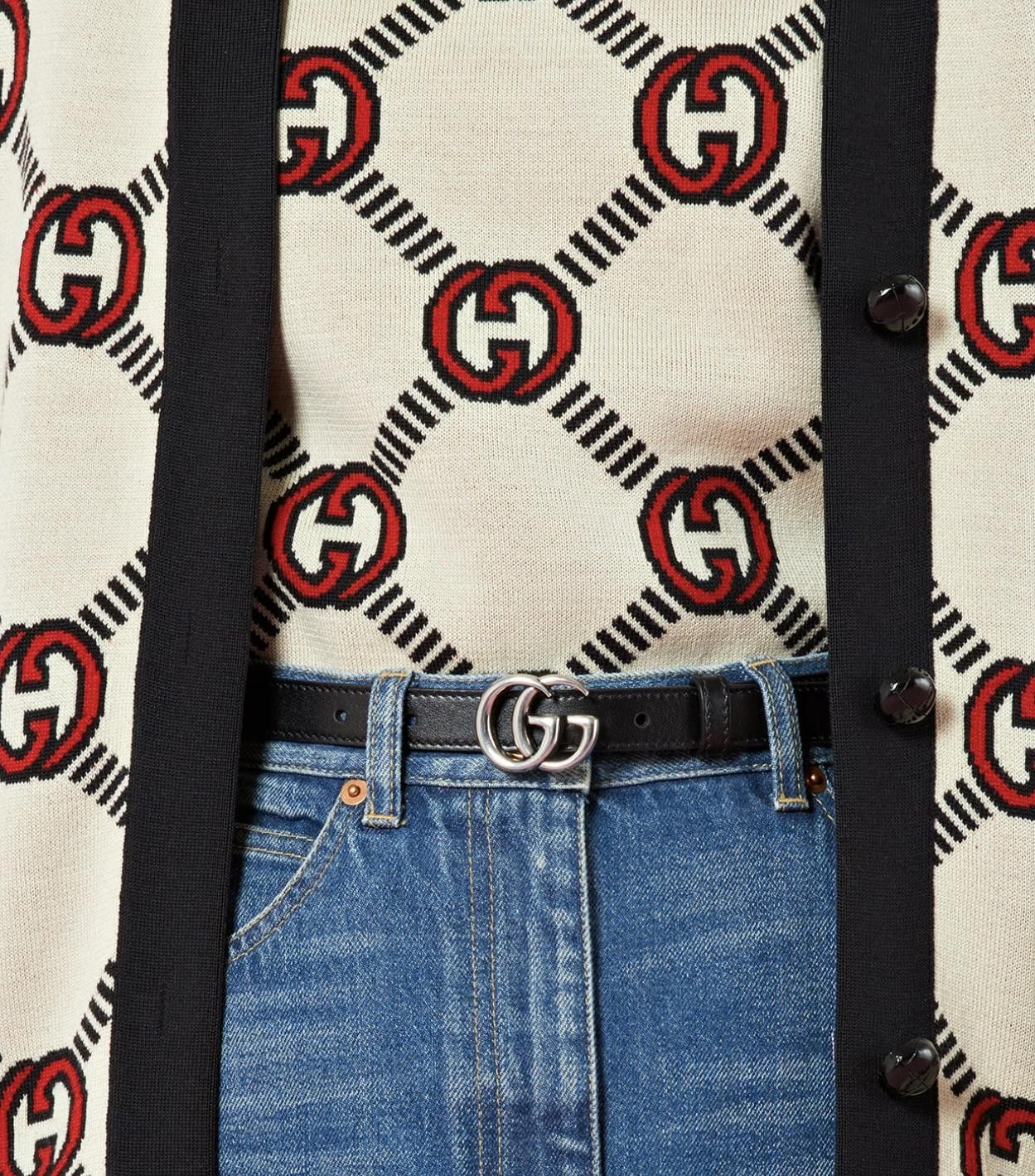 Gucci GUCCI GG MARMONT THIN BELT SIZE 80 CM Size ONE SIZE - 2 Thumbnail