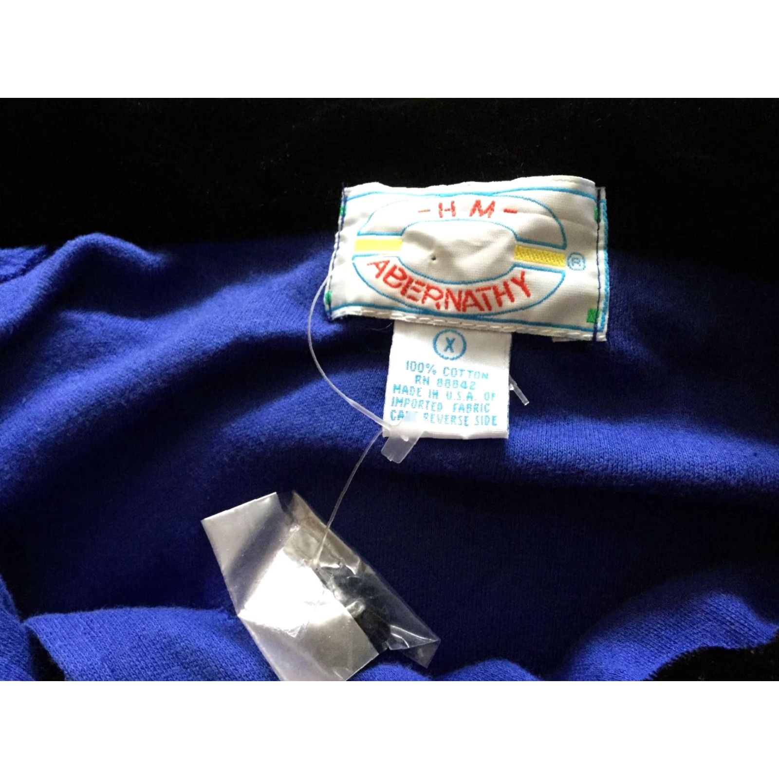 Vintage VINTAGE H M Abernathy Cardigan Sweater Women Regular Size X Blue with Black Collar Made in USA Size XL / US 12-14 / IT 48-50 - 4 Thumbnail