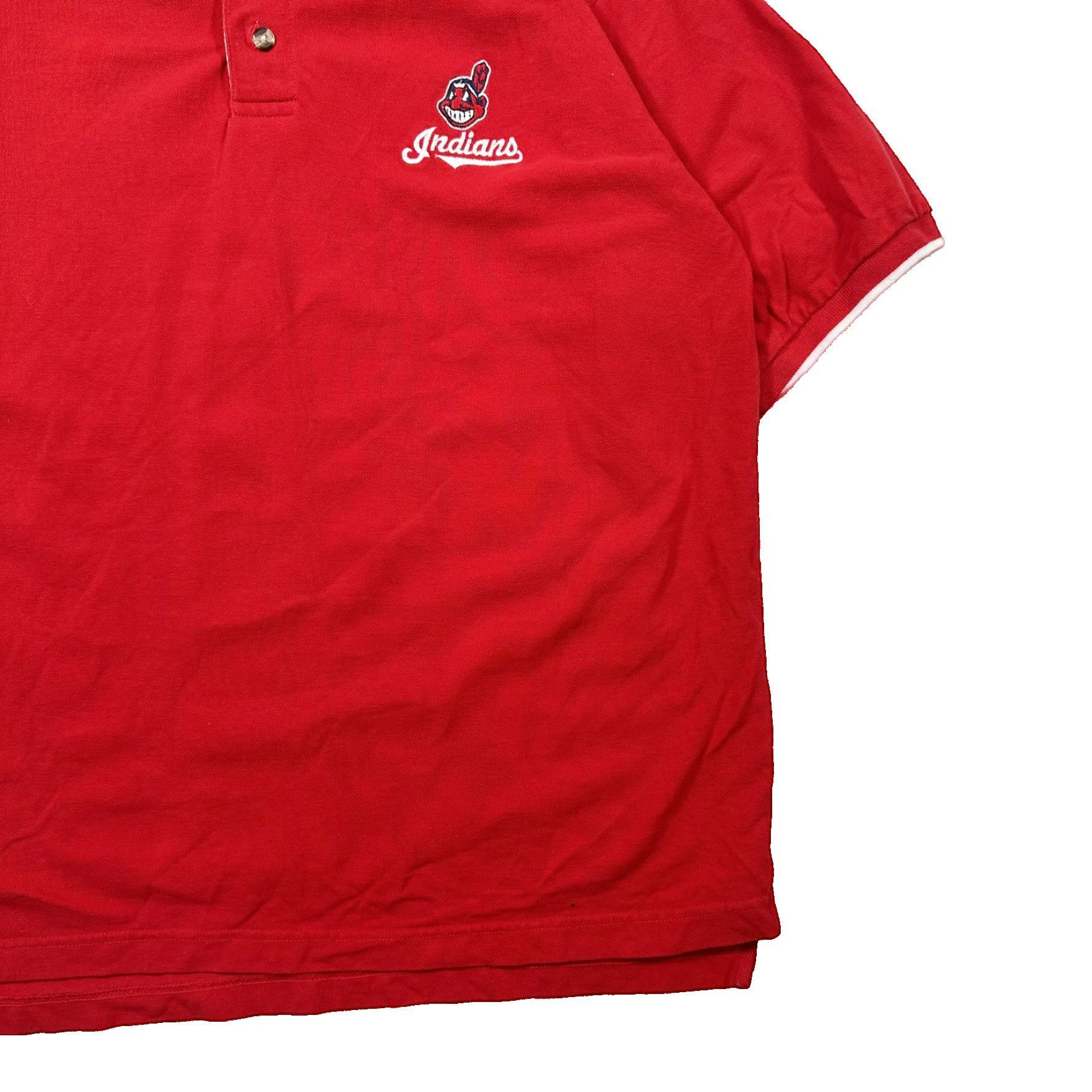 Vintage Vintage 90s Cleveland Guardians Polo T Shirt Size US L / EU 52-54 / 3 - 3 Thumbnail