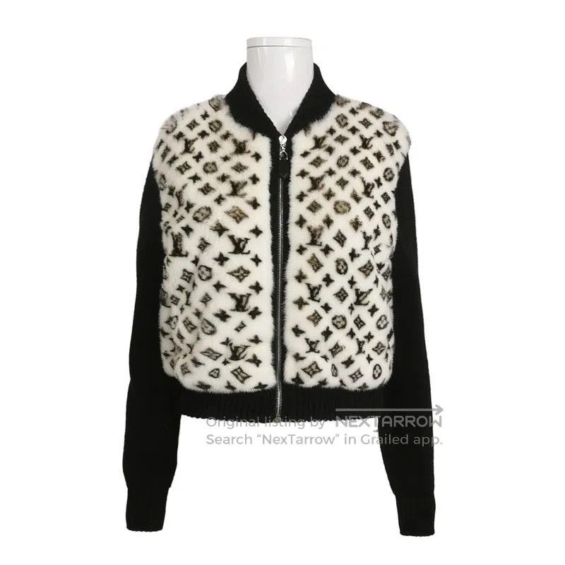 Louis Vuitton Louis Vuitton Color-blocked Mink Wool Blend Jacket. Size US S / EU 44-46 / 1 - 1 Thumbnail