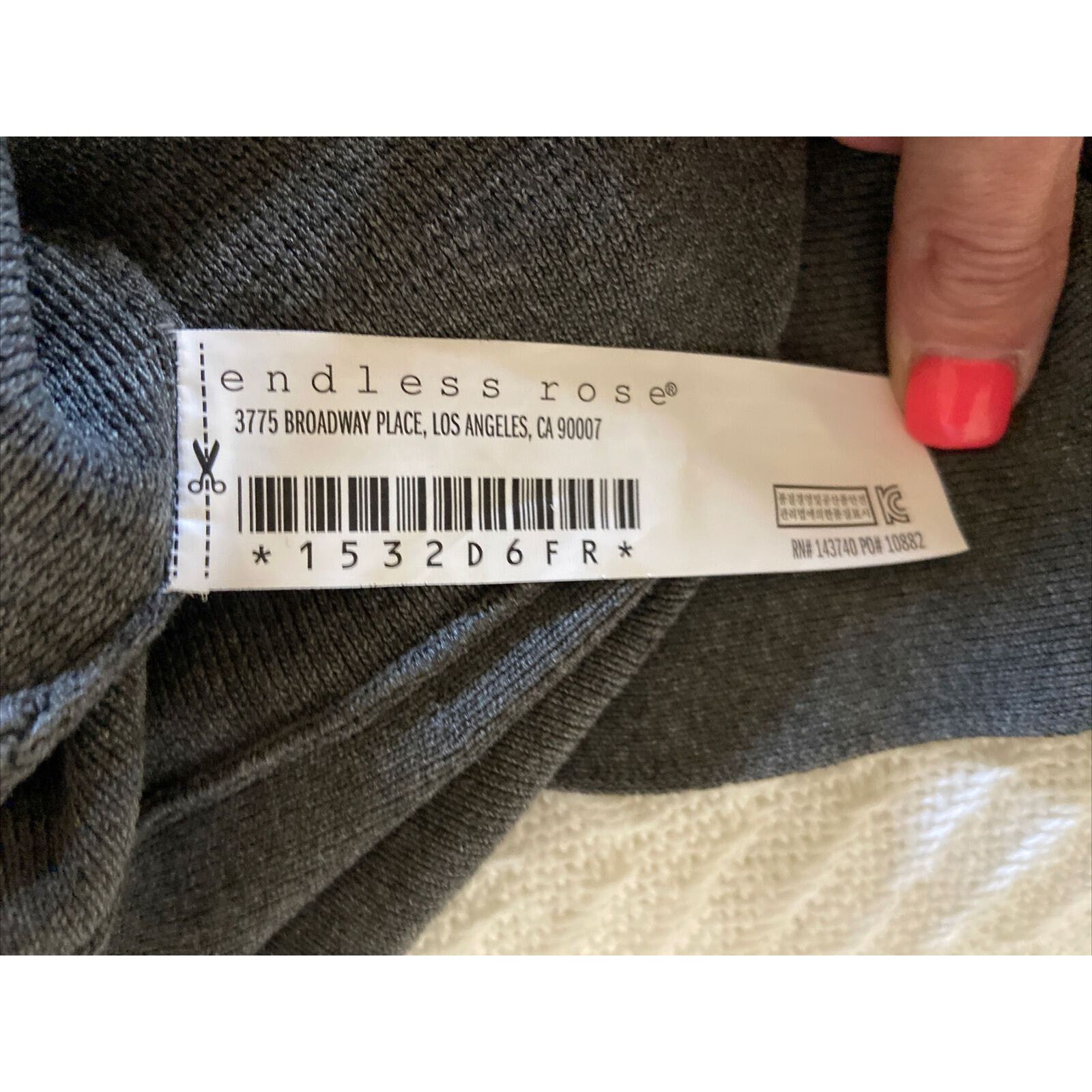Other Endless Rose Women's Knit Bodycon Dress Gray S Off Shoulder Size S / US 4 / IT 40 - 9 Thumbnail