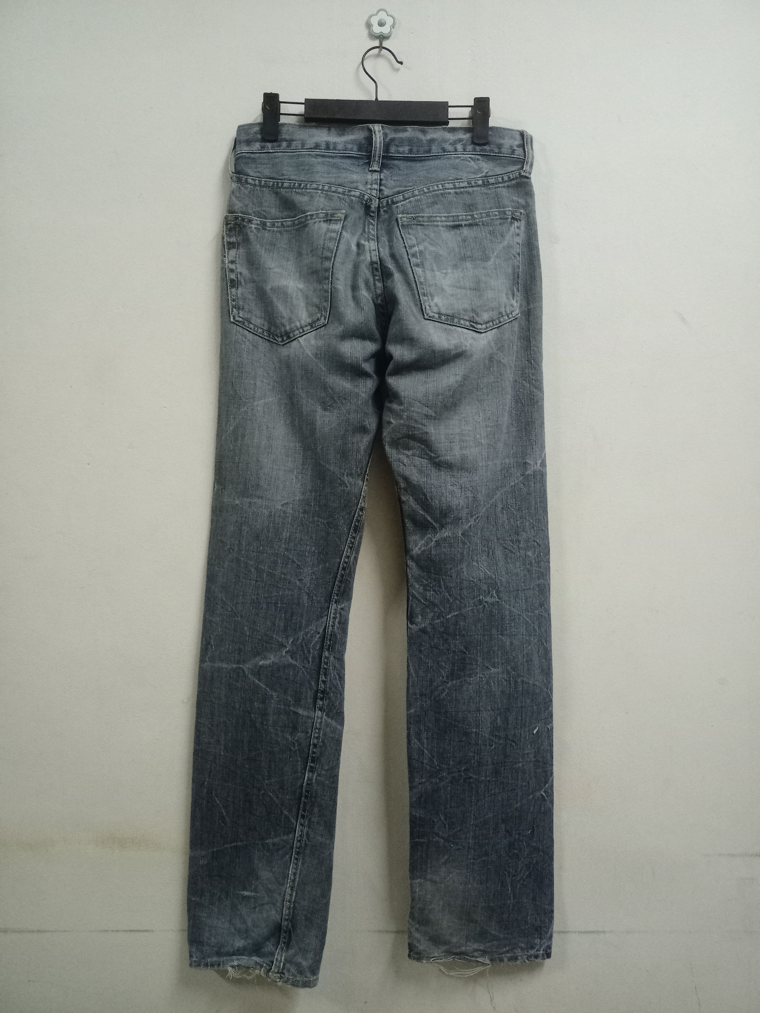 Japanese Brand Vintage Japanese Brand Distressed Straight Loose Jeans Size US 29 - 2 Thumbnail