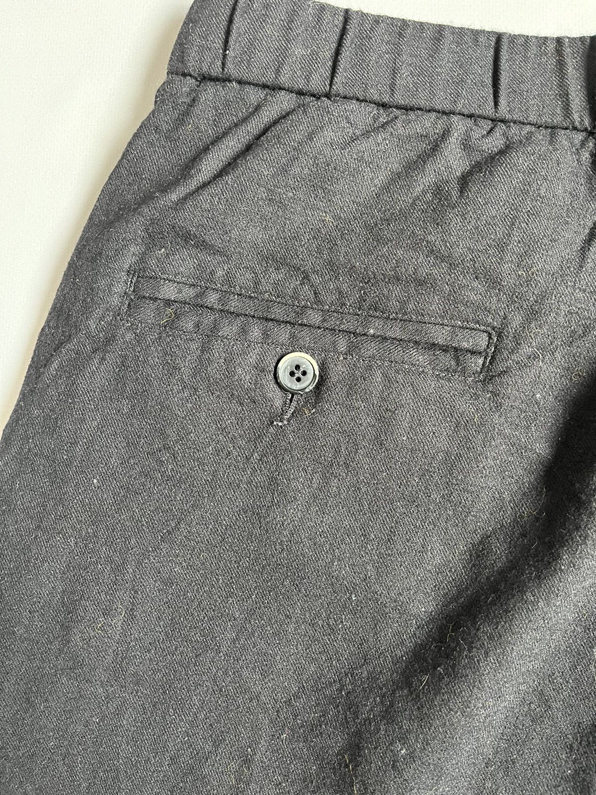 Barena Venezia × Japanese Brand BARENA Venezia Unisex Black Wool Pocket Trousers Size 34" / US 12 / IT 48 - 12 Thumbnail