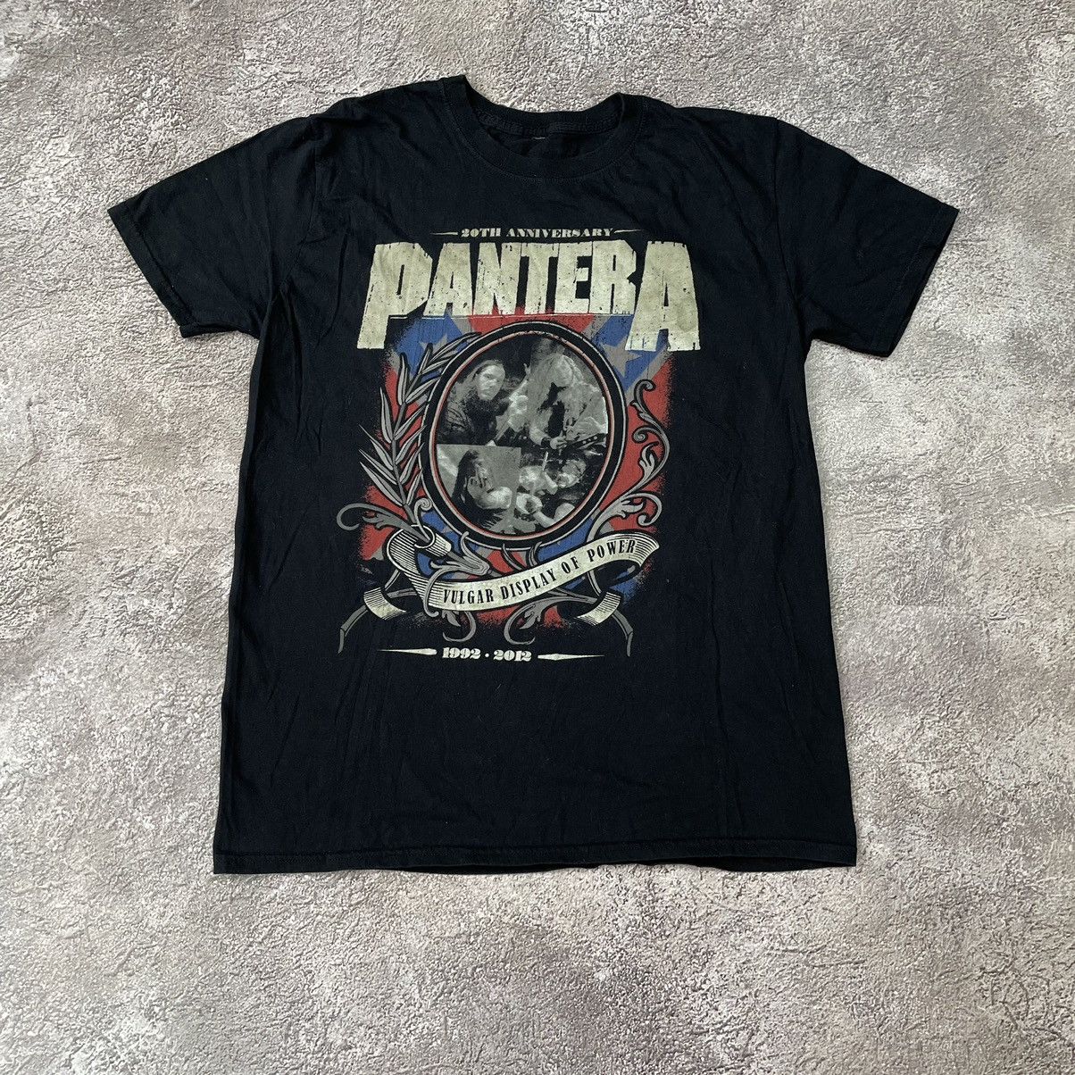 Vintage Vintage 00s Pantera Band Tee Graphic Thrashed Grunge Baggy M Size US M / EU 48-50 / 2 - 2 Thumbnail