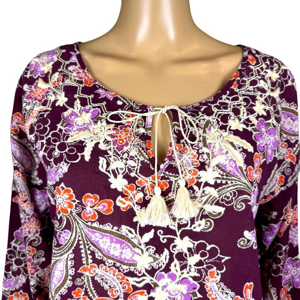 Eddie Bauer New Eddie Bauer Cotton Embroidered Long Sleeve Blouse Size Size L / US 10 / IT 46 - 2 Thumbnail